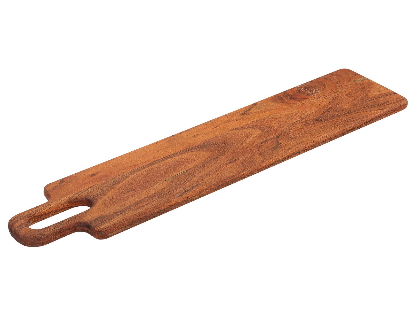 ZASSENHAUS Servierbrett Griff-/Servierbrett Akazie 70 x 15 cm, Akazienholz, (Schneidebretter)