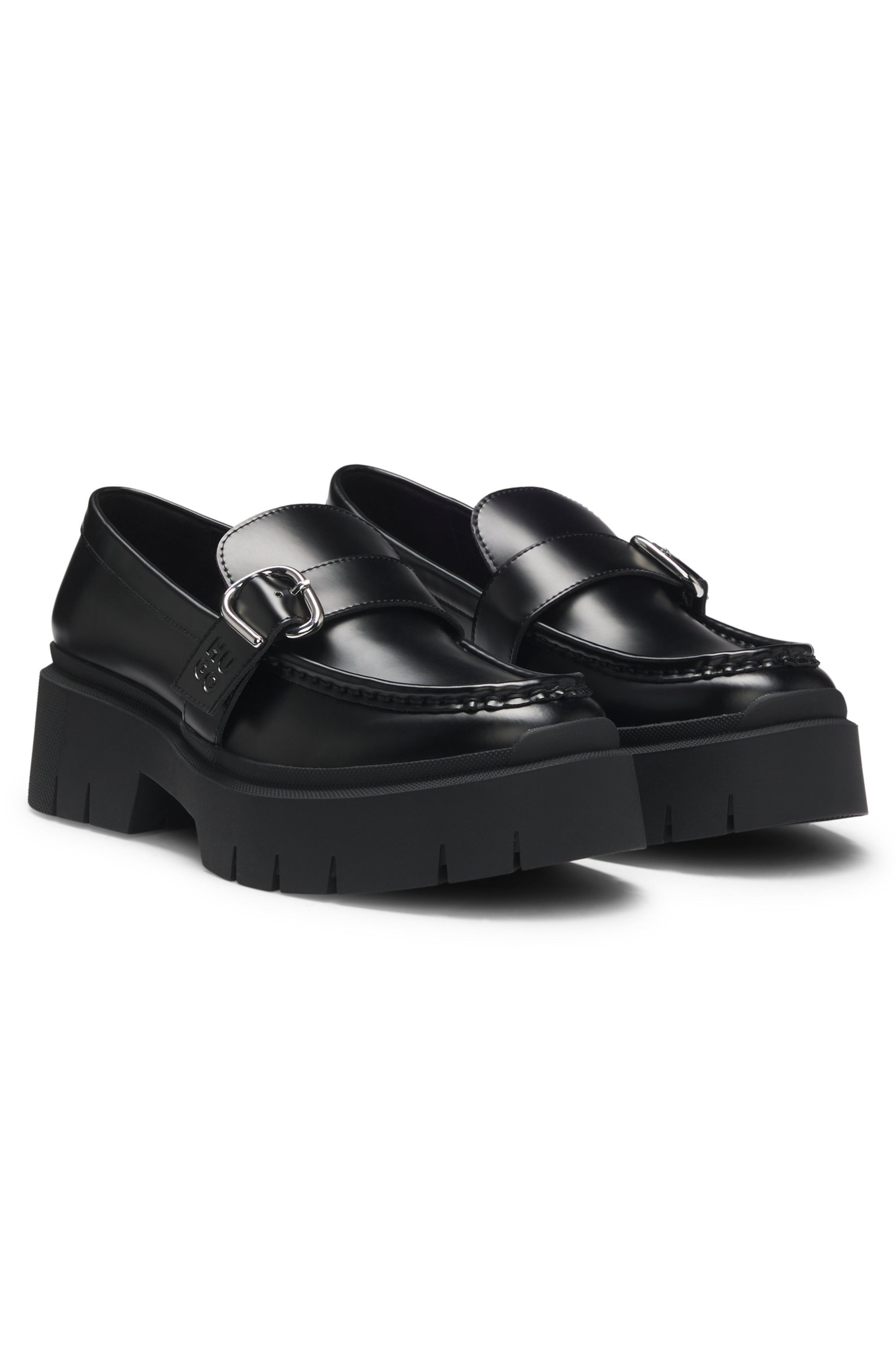 HUGO Kris_NewLoafer Loafer Schlupfschuh, Slipper, robuste Sohle, mit Ziersp günstig online kaufen