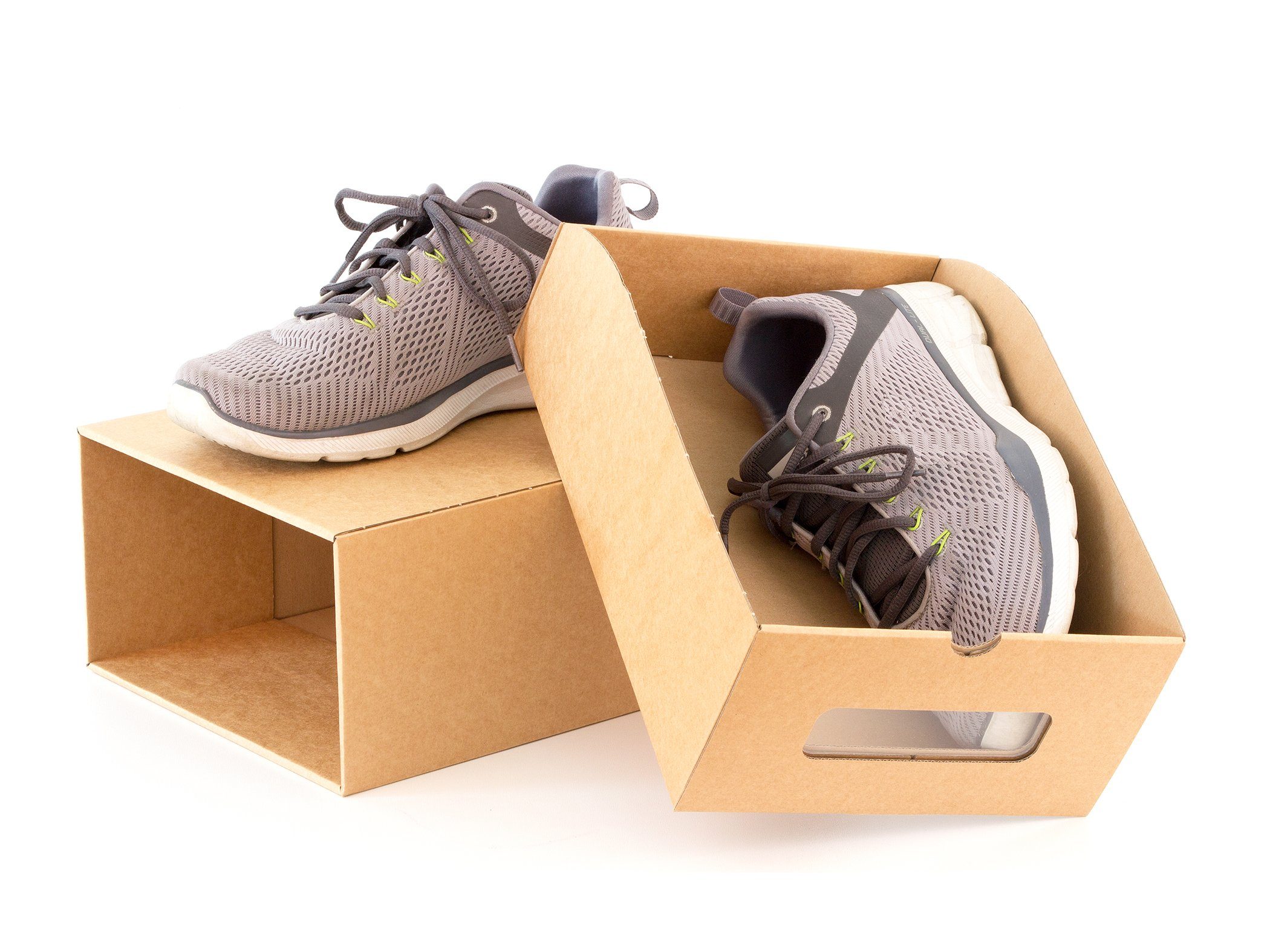 BigDean Schuhbox 30 Boxen mit Sichtfenster & Schublade Schuhe Spielzeug Werkzeug etc. (Set, 30 St., Schubkastenboxen), Bemalbar, Dekorierbar, Stapelbar