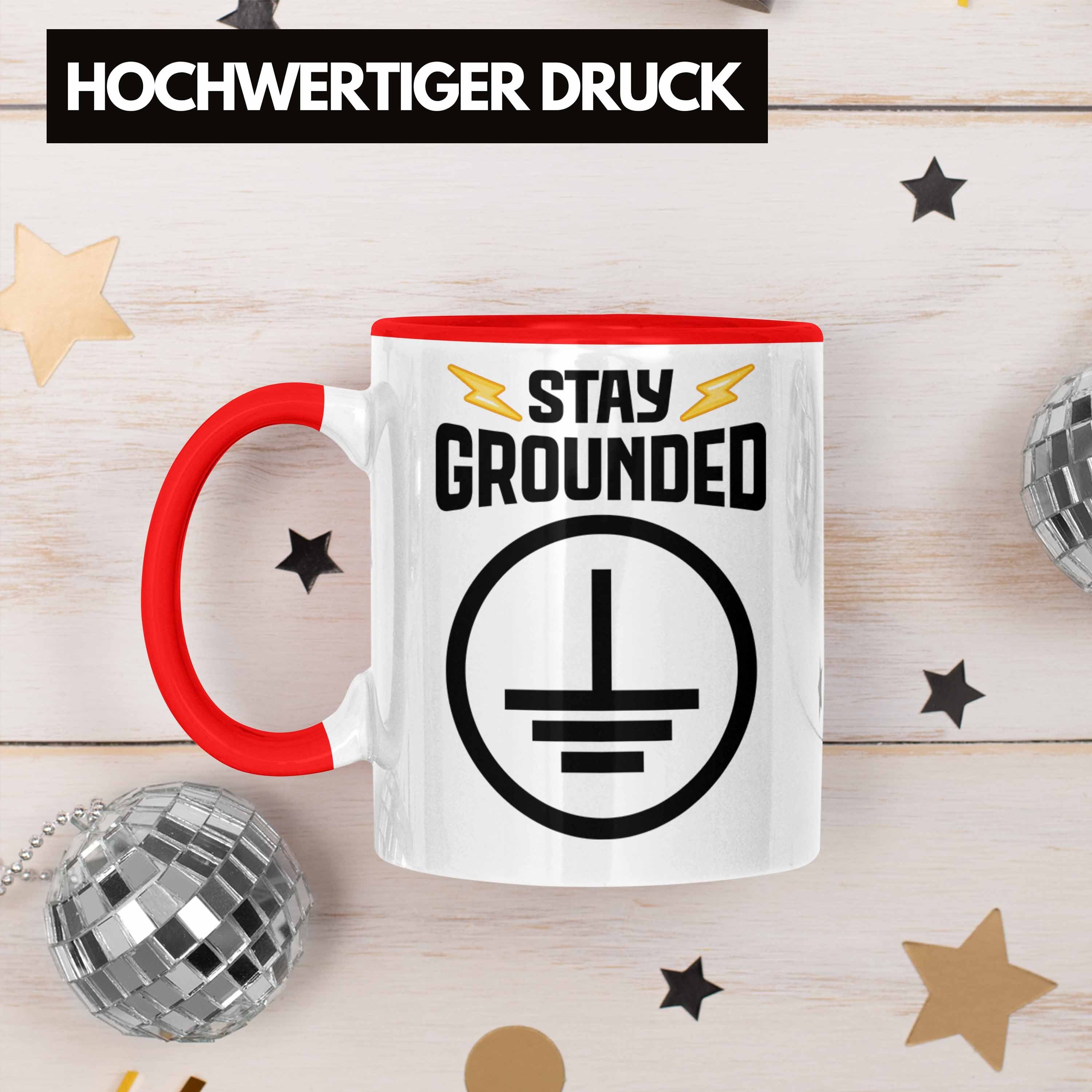 Gadget Tasse Elektriker Geschenk Trendation Männer Tasse Rot Trendation Lustig Kaffeebecher Sprüche Geschenke Spruch -