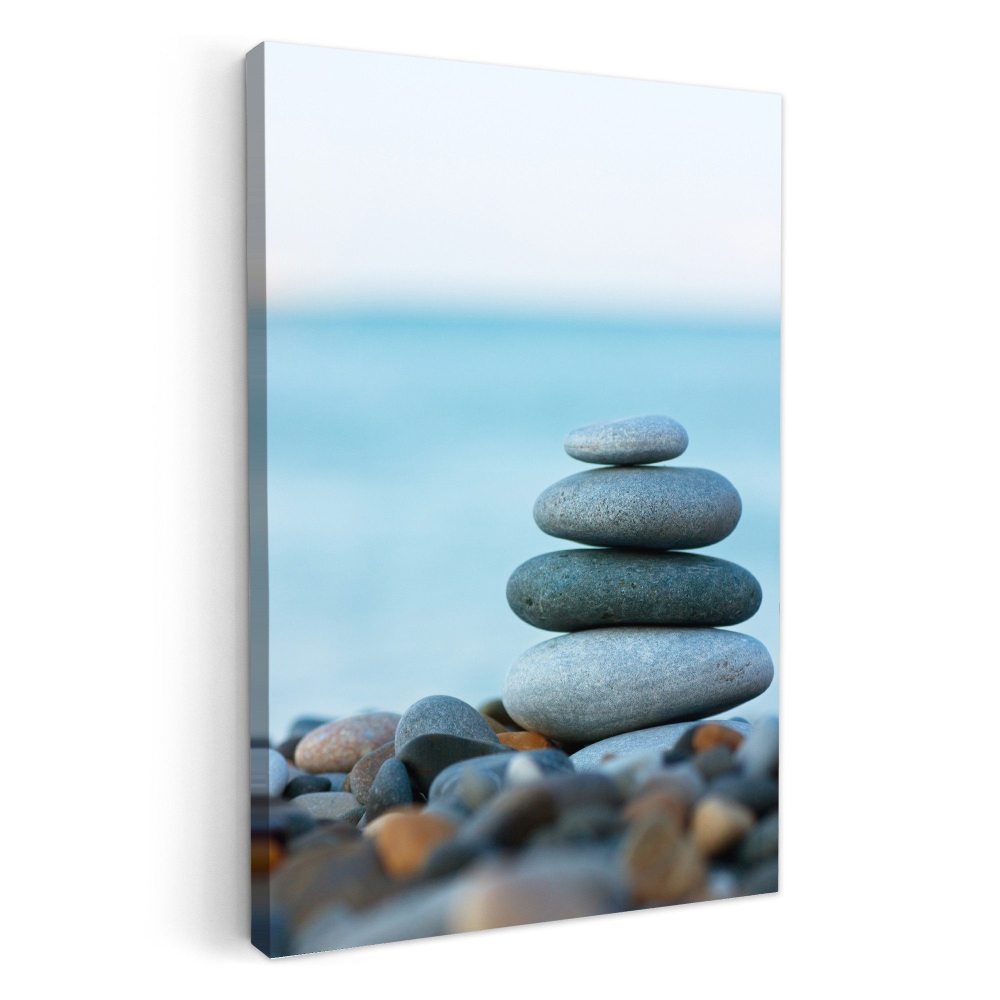 OneMillionCanvasses® Leinwandbild Steine - Landschaft - Meer - Zen, Fotodru günstig online kaufen