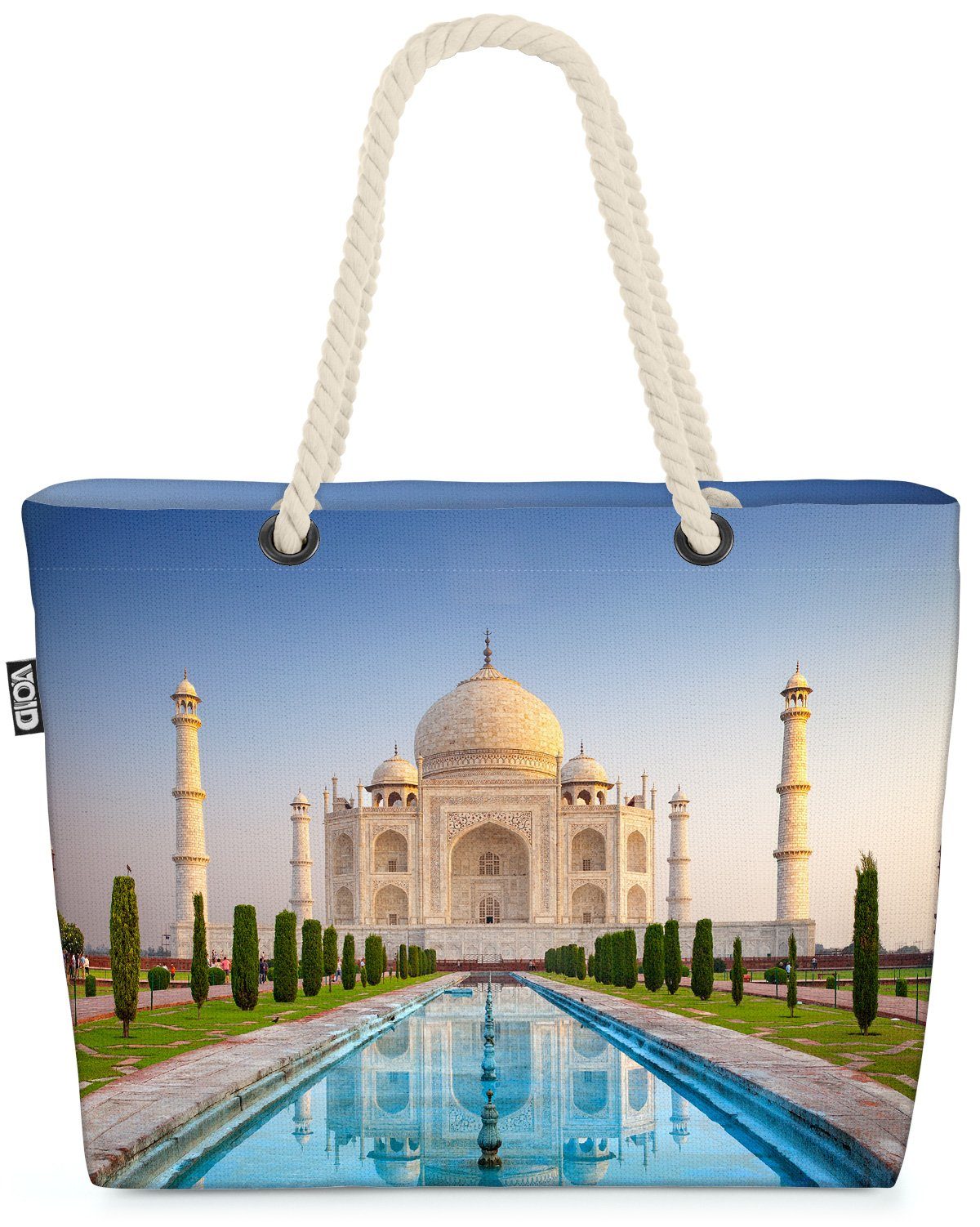 VOID Strandtasche (1-tlg), Taj Mahal India Indien Tempel Mo-schee kirche palast reise urlaub bau