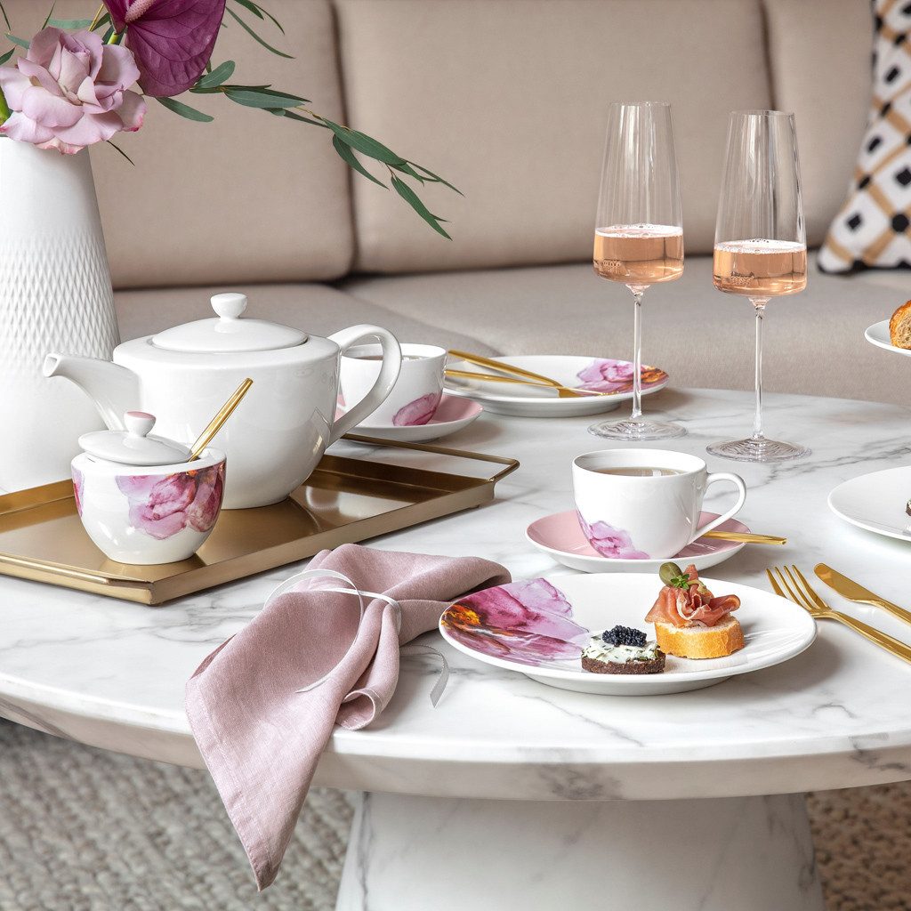 Villeroy & Boch Teekanne For Me Teekanne, weiß, 450 ml, (1-St), Premium Porcelain, 1 Stck, spülmaschinenfest
