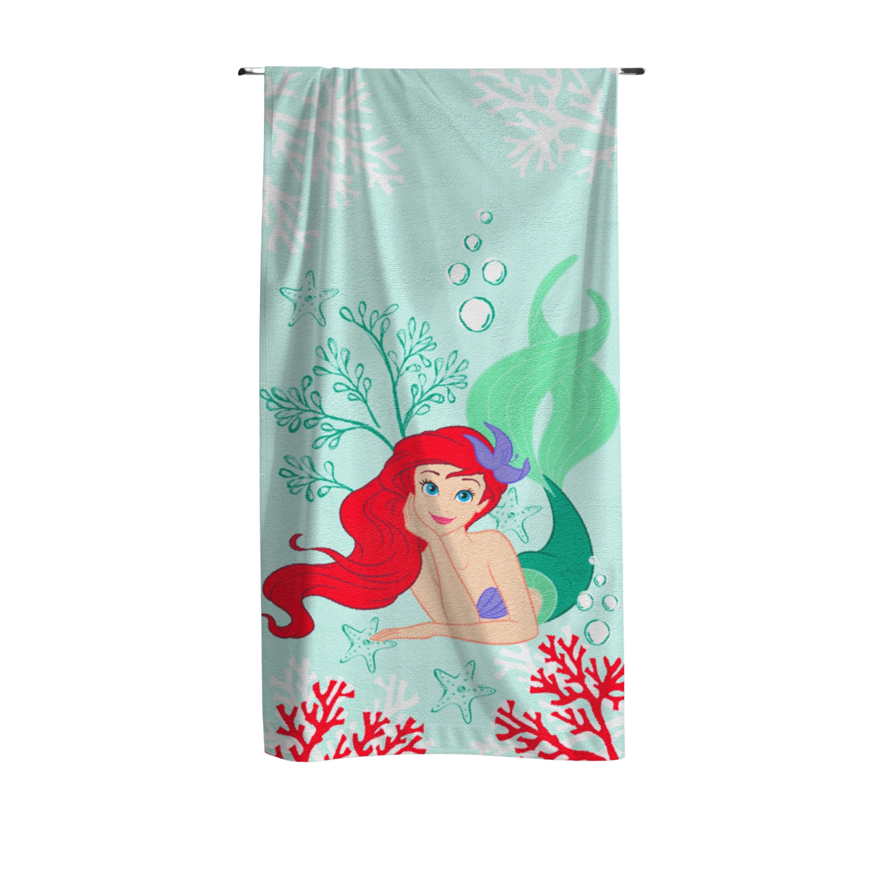 MTOnlinehandel Badetuch Arielle Meerjungfrau 70x140 cm, 100% Baumwolle (1-St), Strandtuch Disney's Mermaid Prinzessin