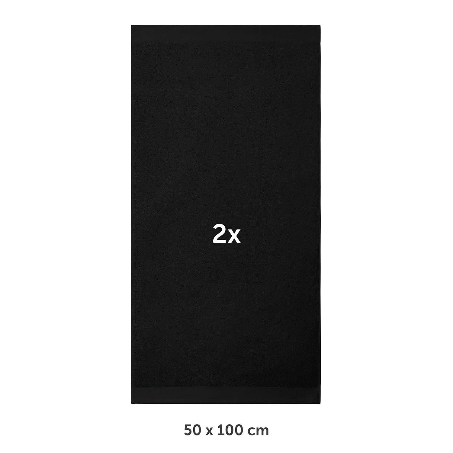 Blumtal Handtücher Premium Frottier Handtücher Set 2 teilig 100% Baumwolle, günstig online kaufen