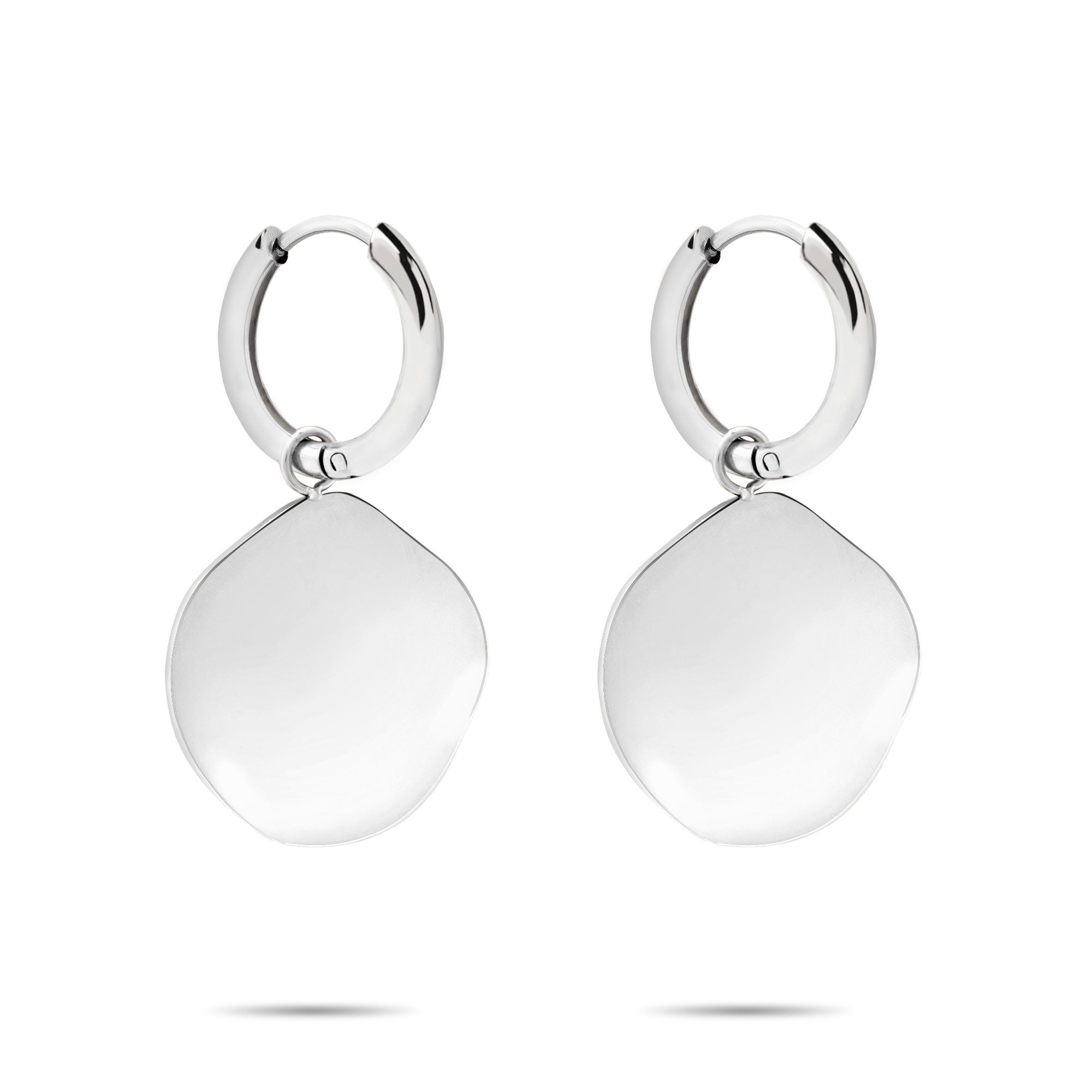Liebeskind Berlin Paar Creolen Schmuck Geschenk Edelstahl Ohrringe The Organic Treasure, Einhänger abnehmbar