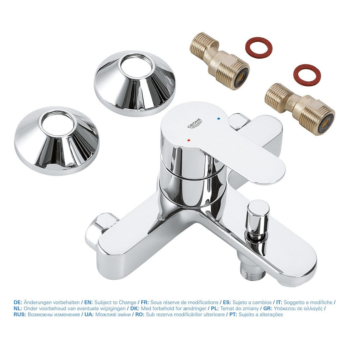 Grohe Badewanne Grohe Badewannenarmatur BauEdge verchromt