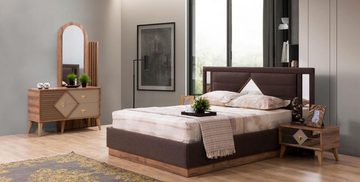 JVmoebel Bett Bett Luxus Betten Holz Bettrahmen Design Modern Bettgestelle Möbel
