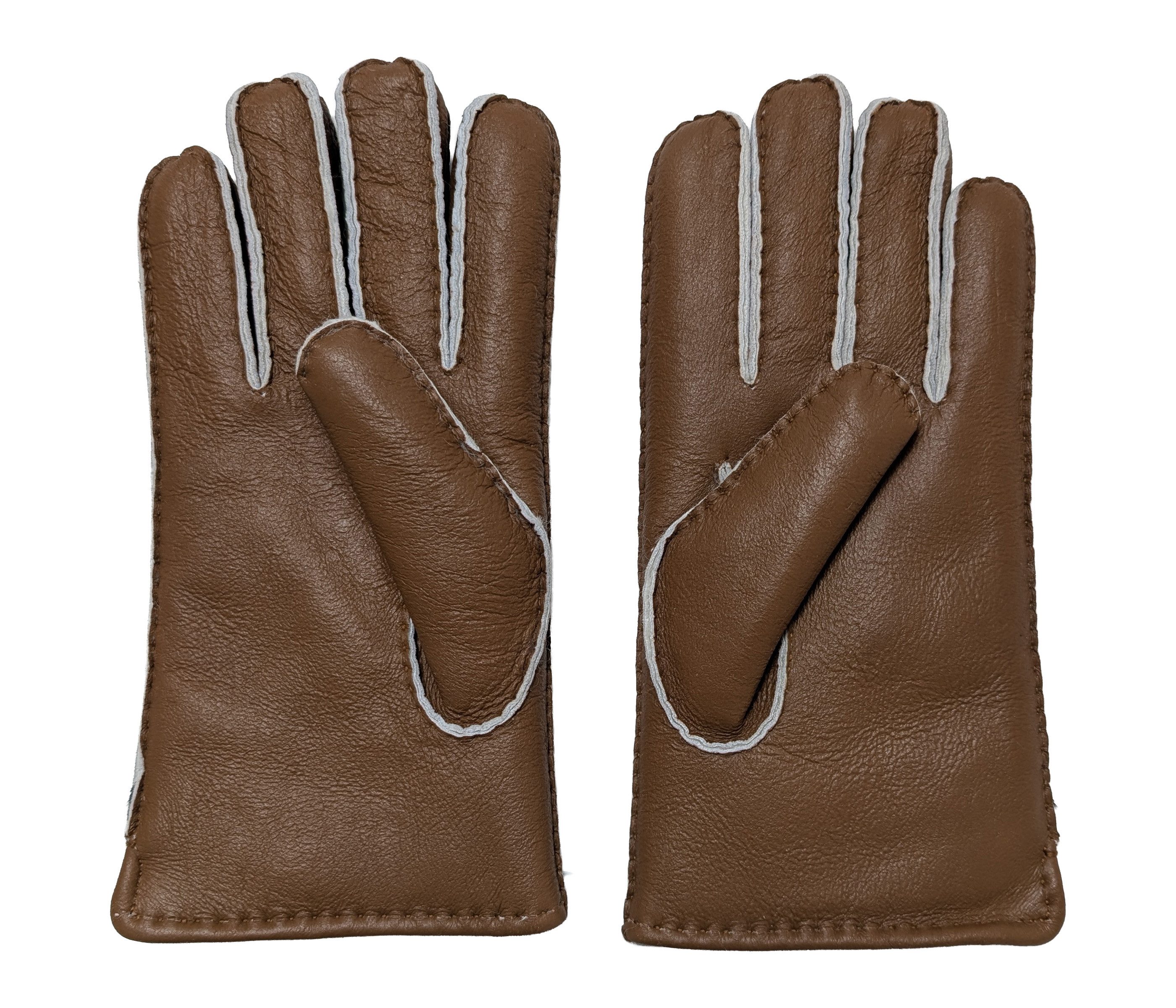 Reissner Lammfelle Lederhandschuhe Finger Handschuhe LUX NAPPA Merino Lammfell mit Nappaleder (1-St)