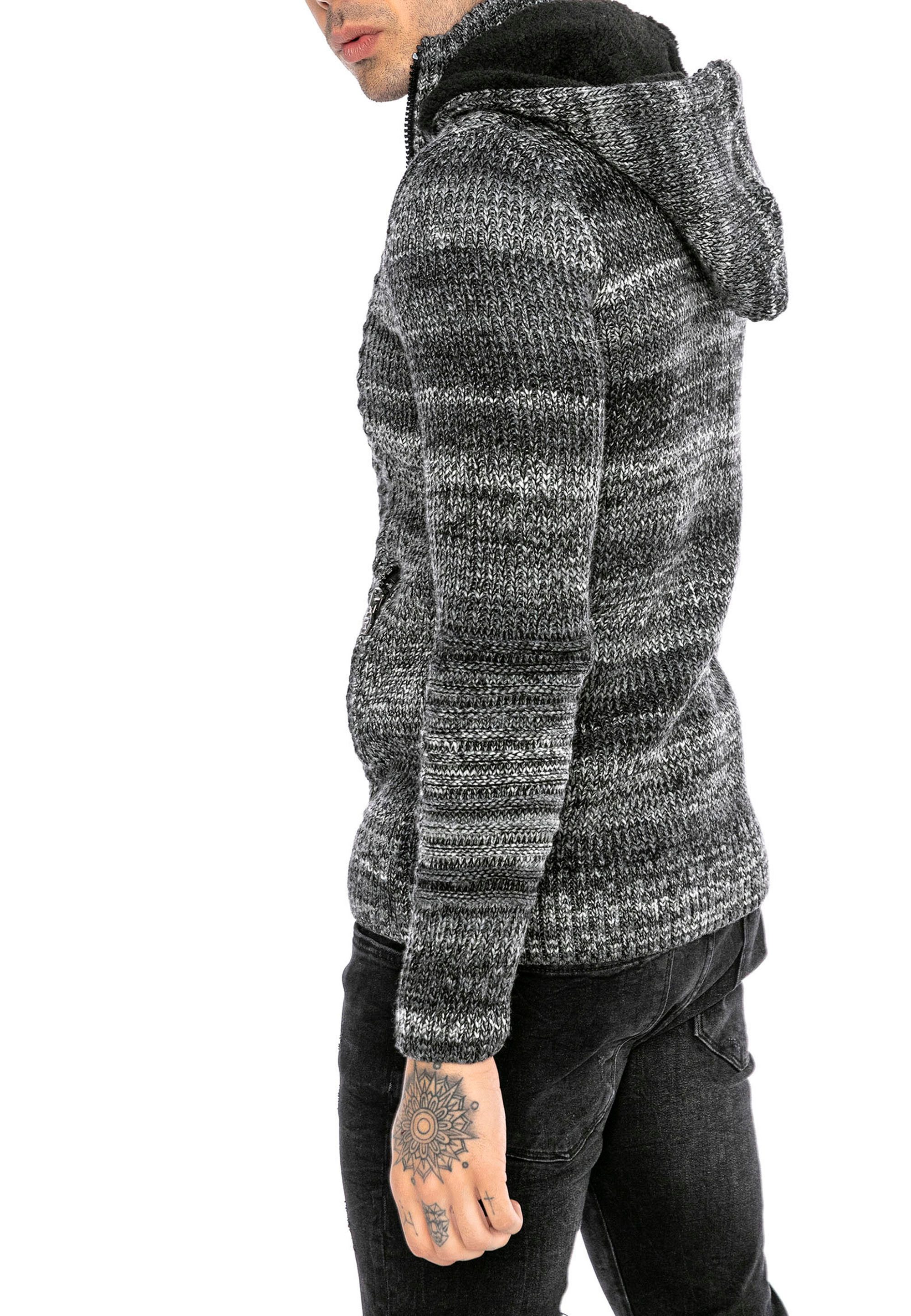 RedBridge Strickjacke mit Kapuze und Taschen – Lässiger Look für kühle Tage günstig online kaufen