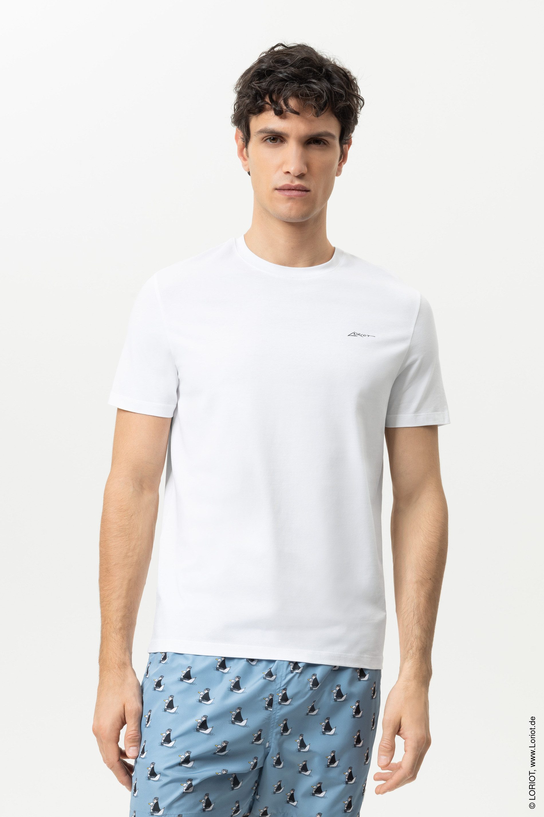 Mey Pyjamaoberteil Mey T-Shirt Serie mey x LORIOT (1-tlg) Limited Edition mit LORIOT