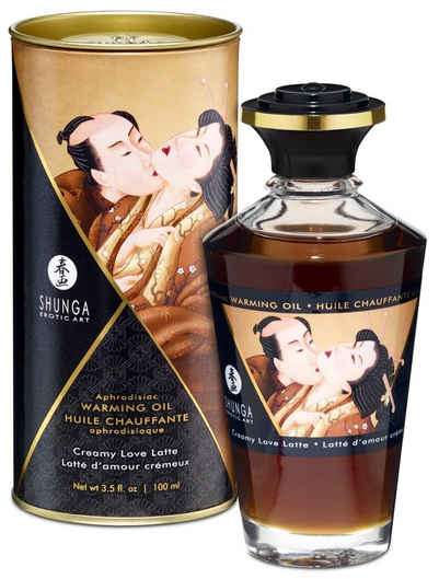 SHUNGA Massageöl Shunga - Aphrodisiac Warming Oil Creamy Latte 100 ml, für sinnliche Massagen