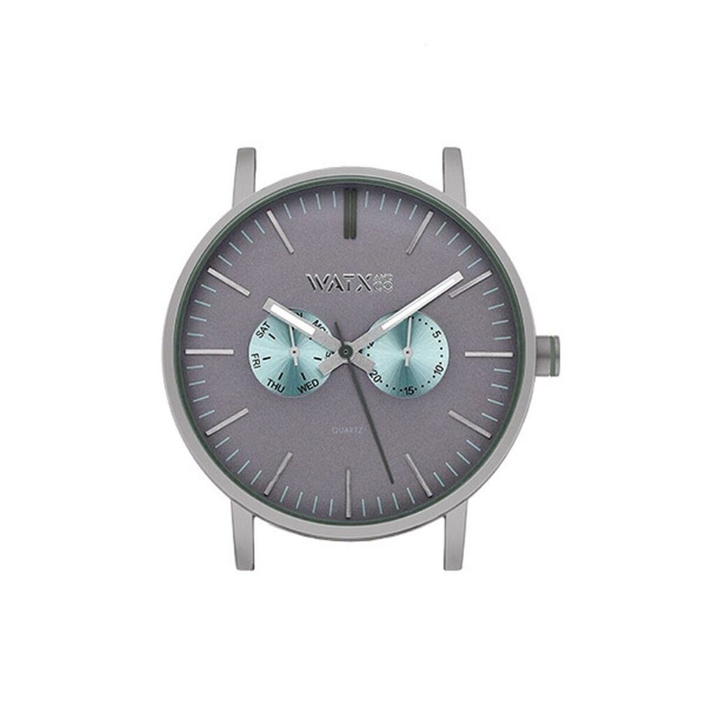 Watx Luxusuhr Unisex-Uhr & Colors WXCA2734 Grau Silberfarben (44 mm)