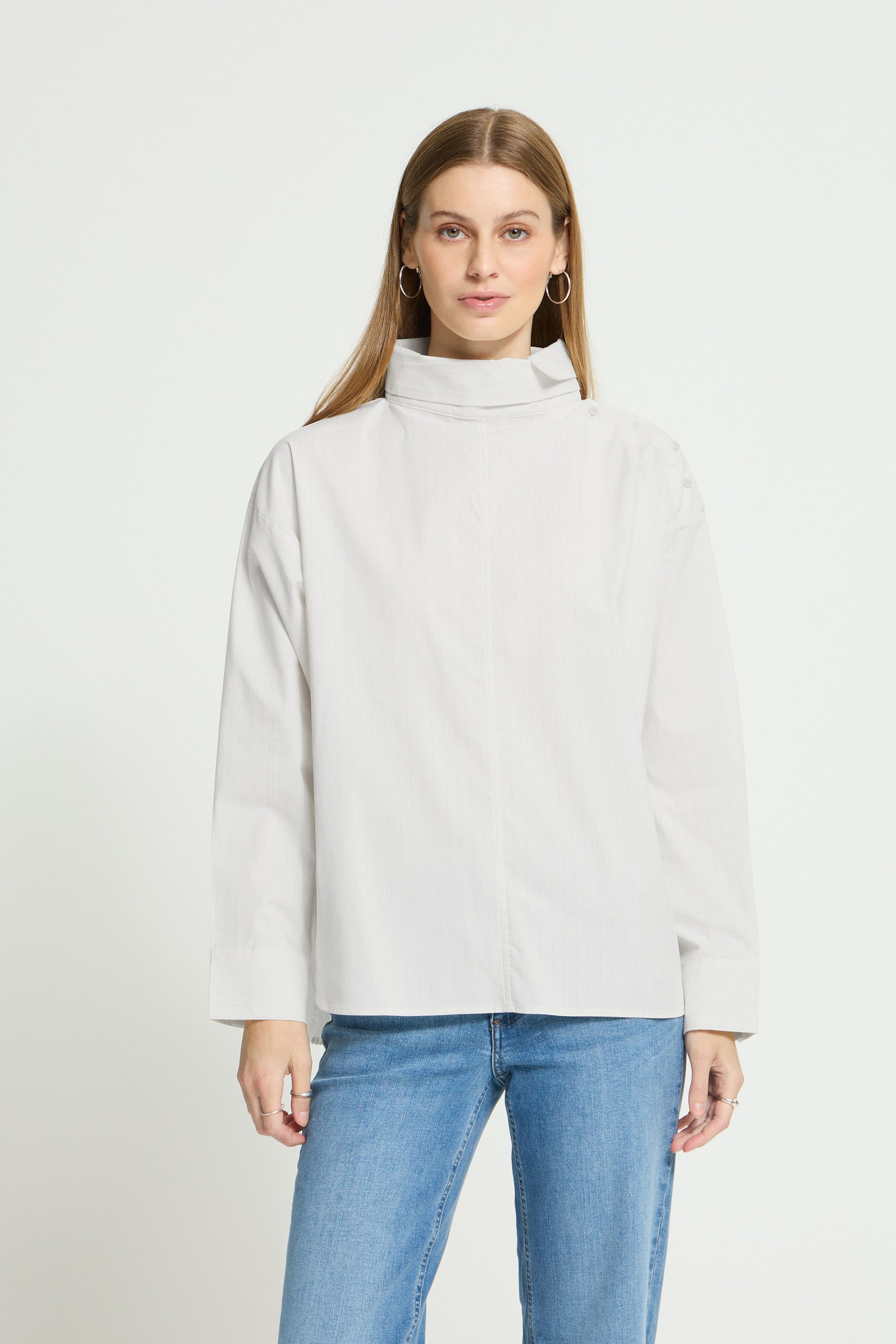 ICHI Langarmbluse Bluse langarm IHLAMIS