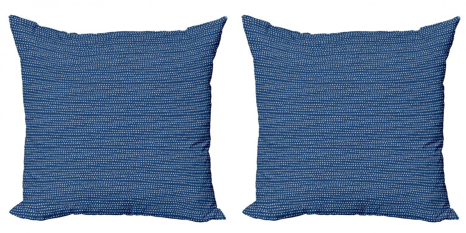 Digitaldruck, Accent Weiss Kissenbezüge (2 Modern Blau Stück), minimal Abakuhaus Doppelseitiger Triangles