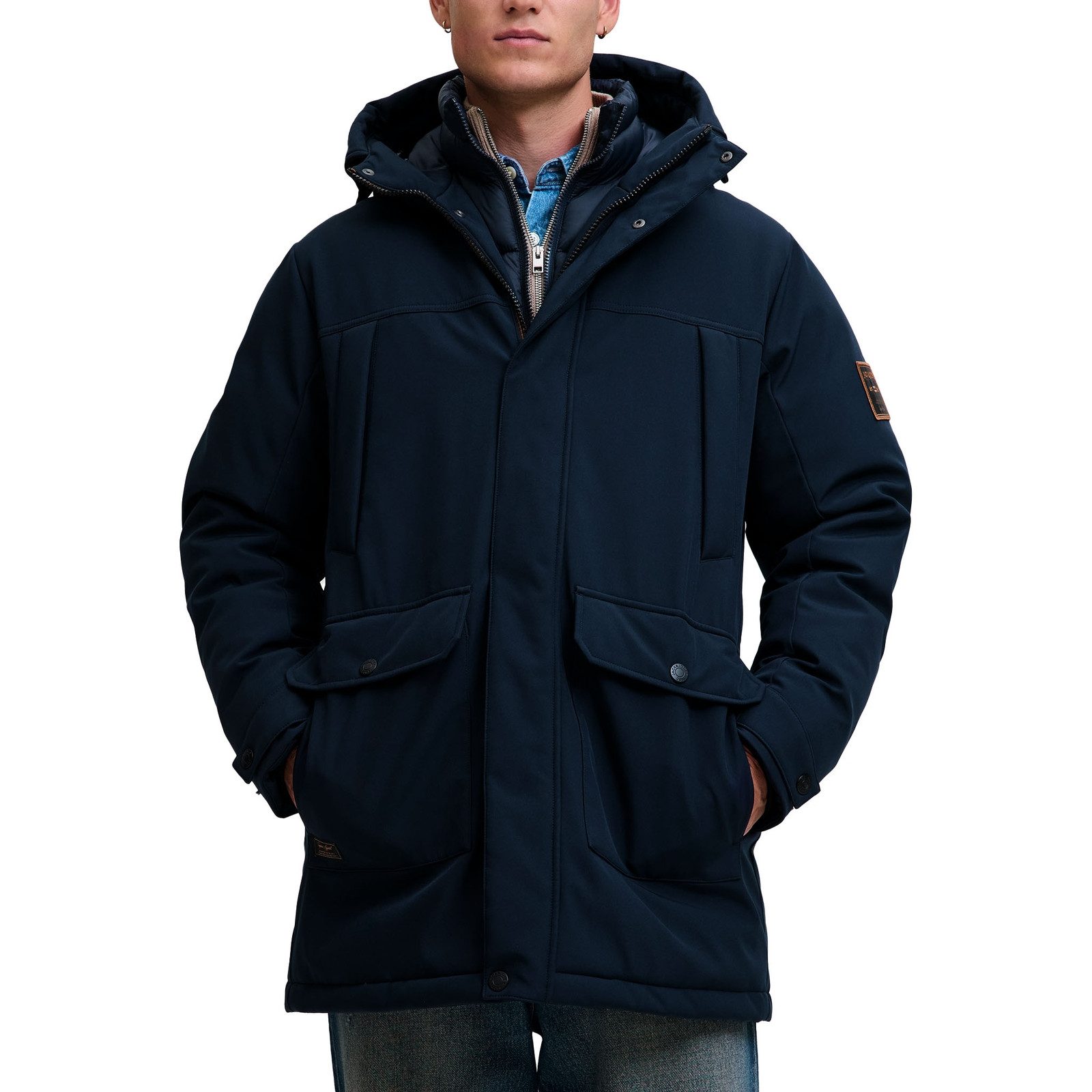Jack & Jones Parka Finn Softshell Parka mit verstellbarer Kapuze günstig online kaufen