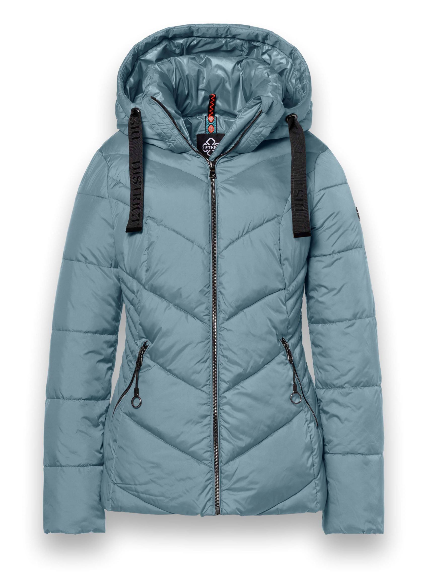 District Winterjacke Val Thorens (mit Kapuze, wasserabweisend) hellblau Dam günstig online kaufen