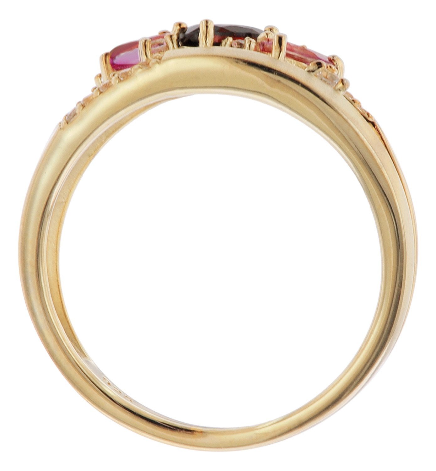 trendor Silberring Damenmit Echten en 925 Silber Vergoldet günstig online kaufen