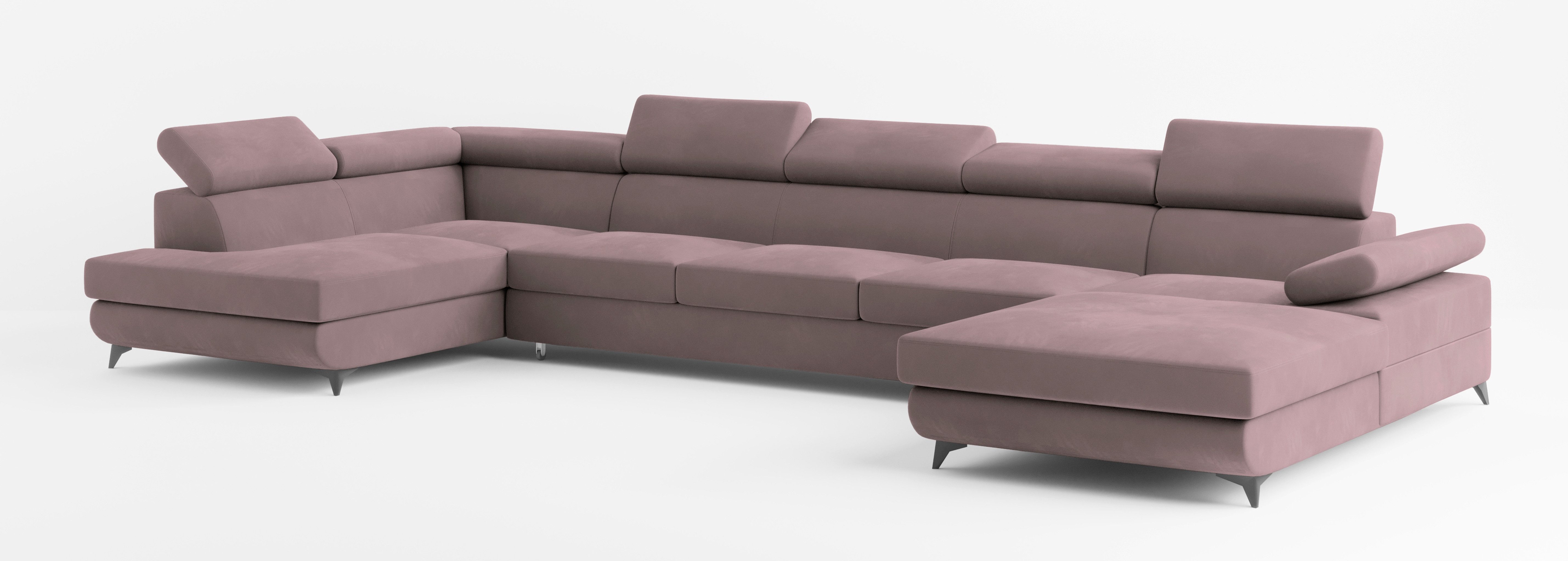 Masseno Ecksofa MONTIVA mit Schlaffunktion U-Form, günstig online kaufen