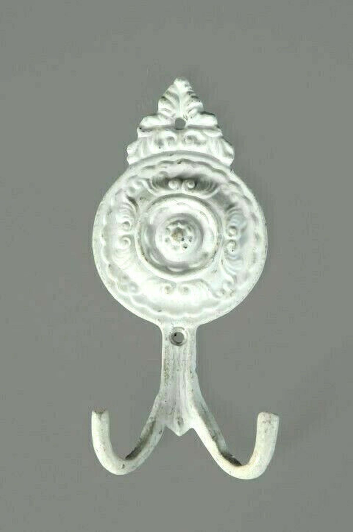MarieAnn No.25 Wandhaken Wandhaken Gusseisen Vintage Antik Weiß Garderobenhaken Haken, Dekorativ