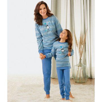 Erwin Müller Pyjama Kinder-Schlafanzug (2 tlg) Single-Jersey Streifen