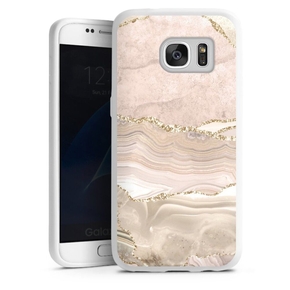 DeinDesign Handyhülle »Rose Marble Dream Golden Stripes« Samsung Galaxy S7,  Silikon Hülle, Bumper Case, Handy Schutzhülle, Smartphone Cover Glitzer  Look Marmor Utart online kaufen | OTTO