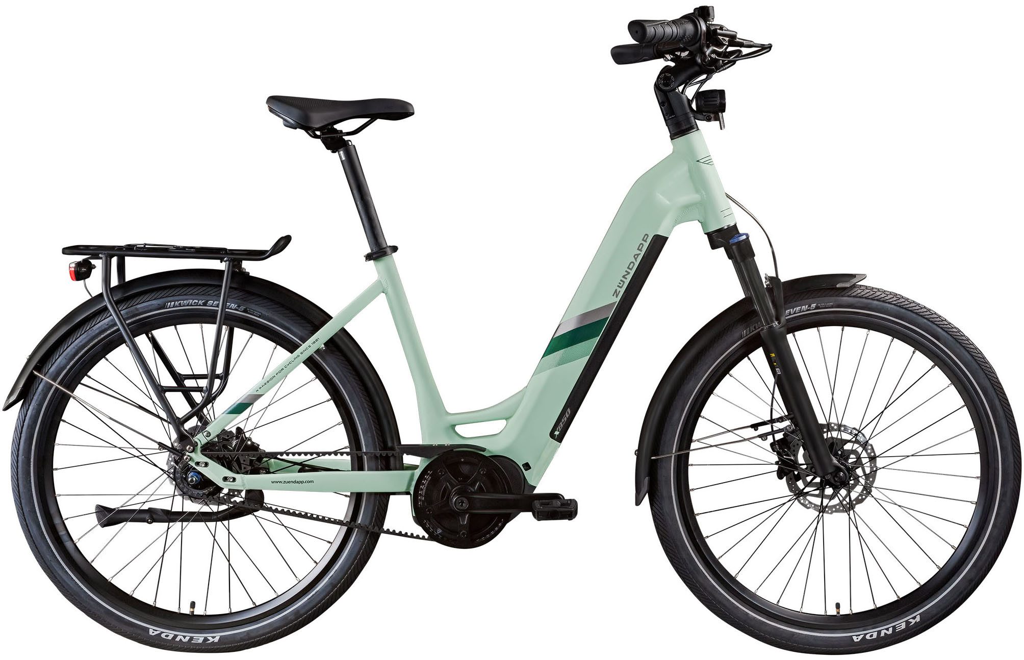 Zündapp E-Bike Trekkingrad X850, 7 Gang, Nabenschaltung, Mittelmotor, 550 Wh, Pedelec, Elektrofahrrad für Damen und Herren