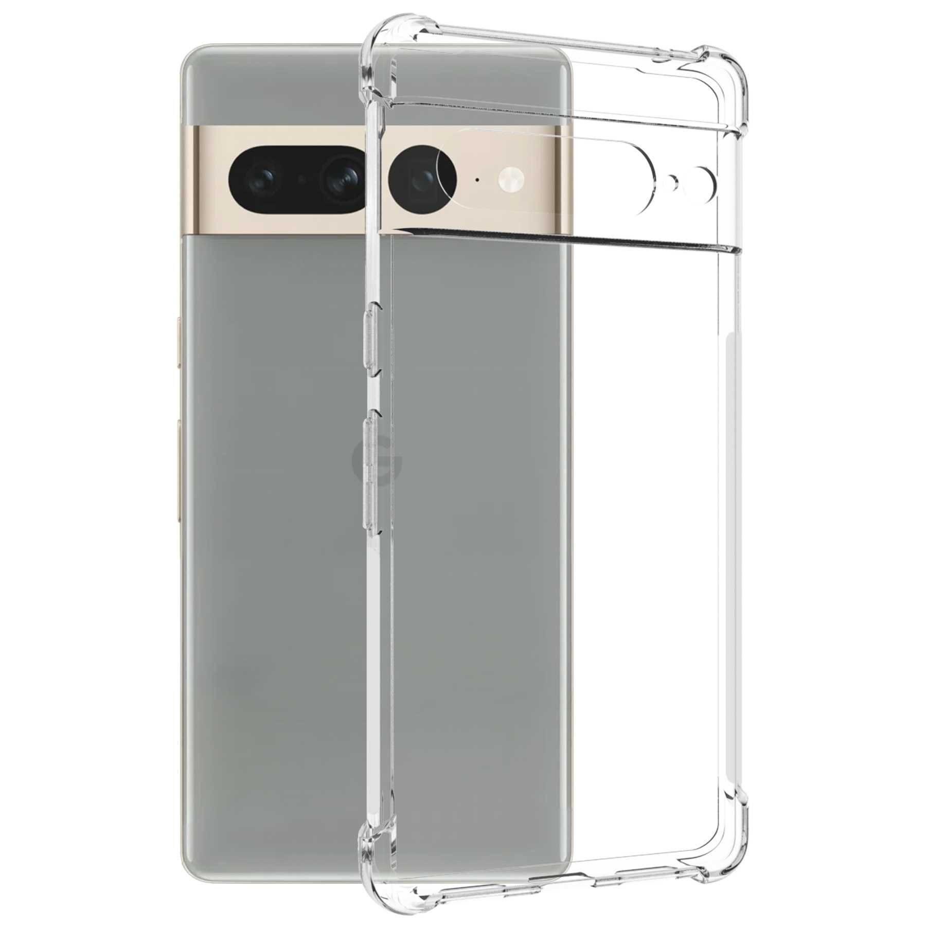 mtb more energy Smartphone-Hülle Clear Armor Case für Google Pixel 7 Pro, Transparente TPU Schutzhülle Case Backcover mit Anti-Shock Verstärkung