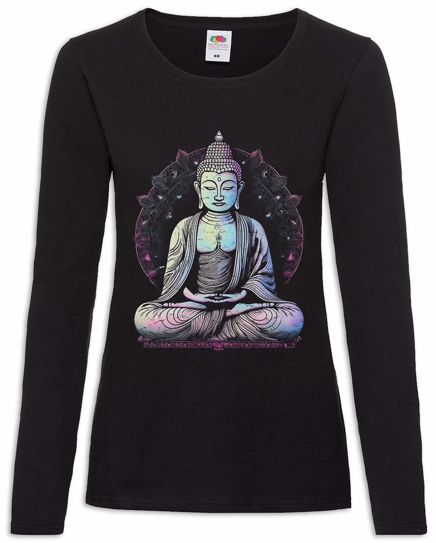 Langarmshirt Thai Buddha B Damen Langarmshirt Thailand Thainländisch Muay Bankog