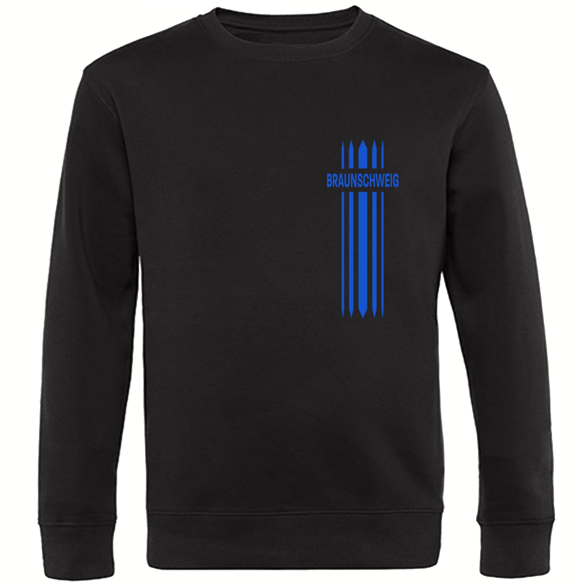multifanshop Sweatshirt Braunschweig - Streifen - Pullover