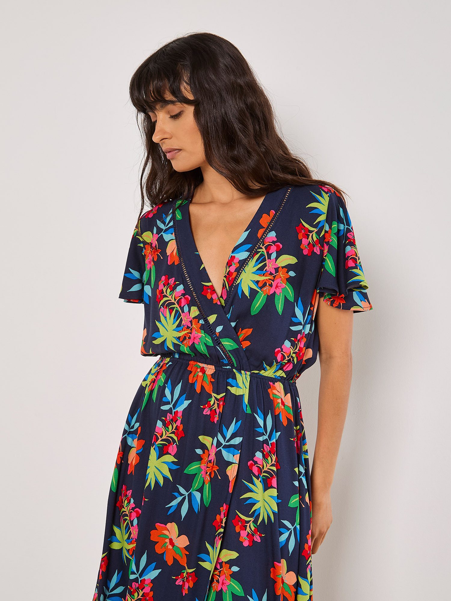 Maxikleid Tropisches Maxikleid