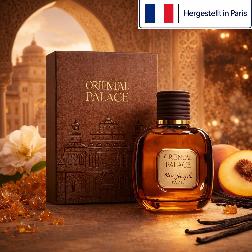 Marc Joseph Paris Eau de Parfum ORIENTAL PALACE PARIS Unisex Luxusduft, Fruchtig Moschusig e100 ml, Hergestellt in Paris, Langanhaltend, Elegant, Schöne Verpackung