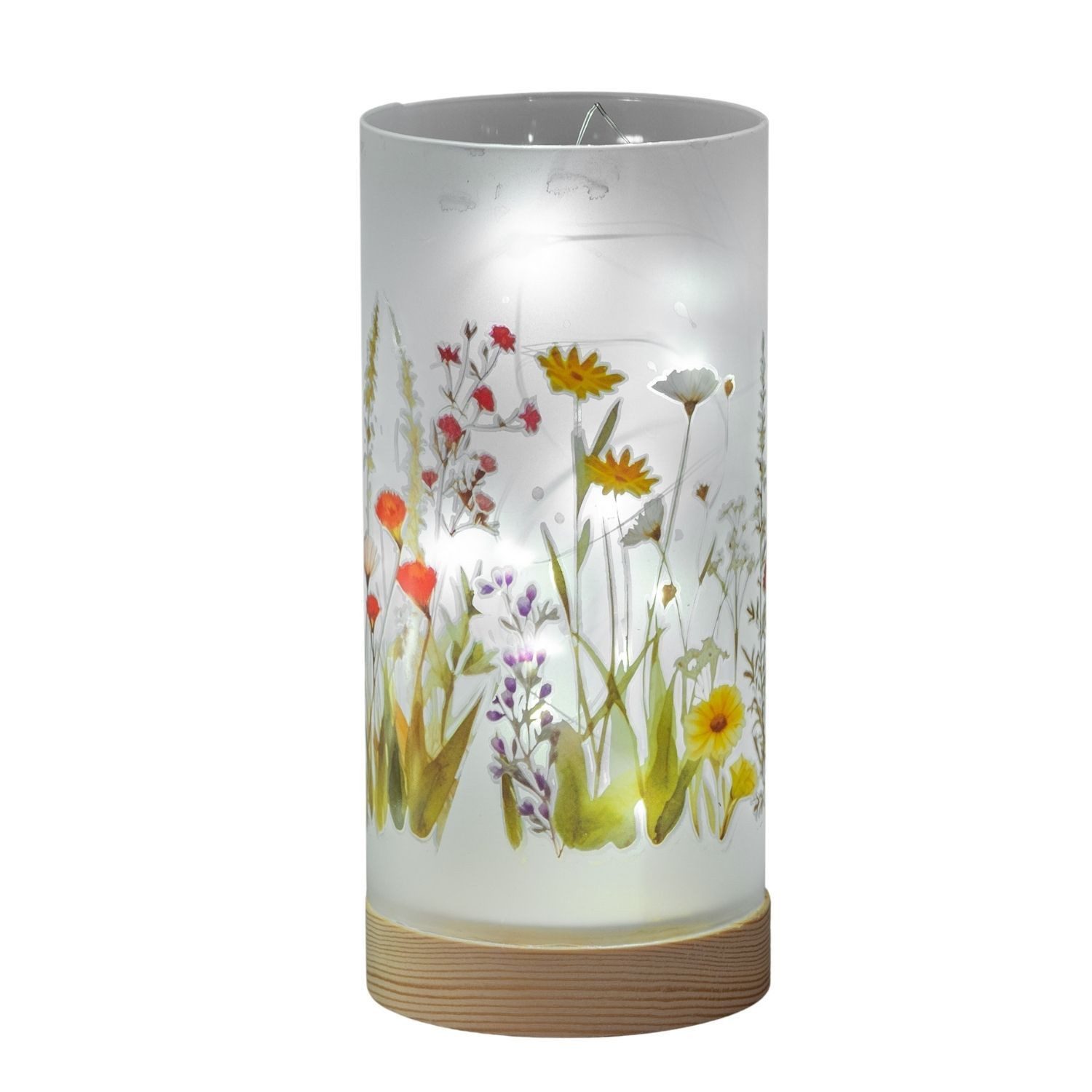 formano Nachttischlampe Blumenwiese, mit Timerfunktion, Mehrfarbig, Motiv: Blumen