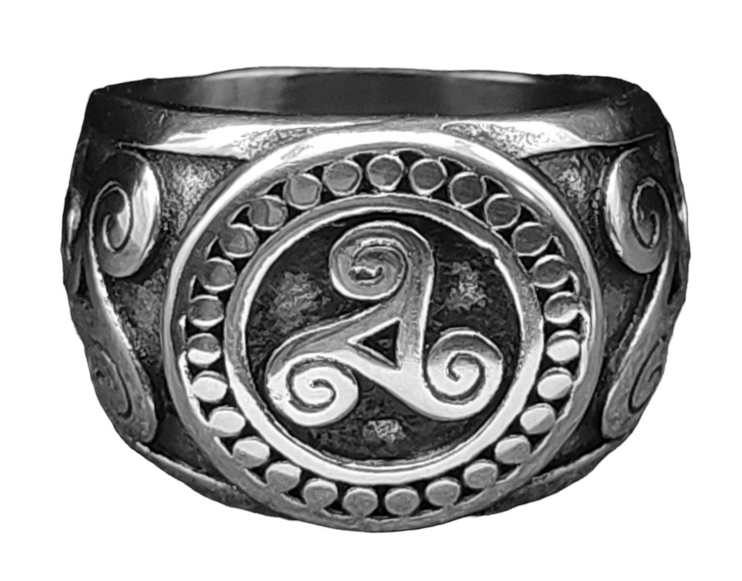 Fingerring RING TRISKELE, GR. 55-70 (EDTR) - EDELSTAHL