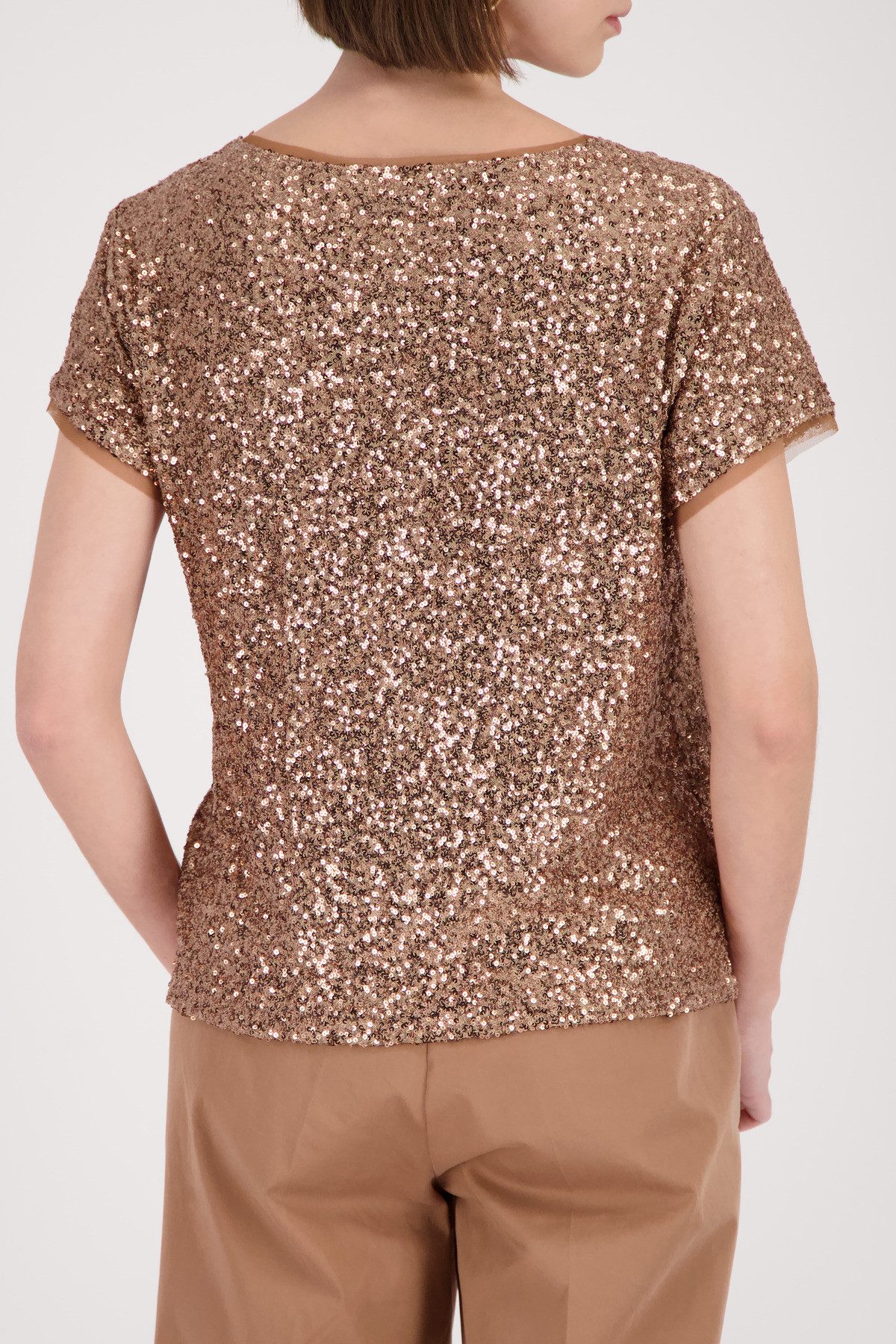 Monari T-Shirt Shirt Pailetten Allover Regular fit mit Pailletten
