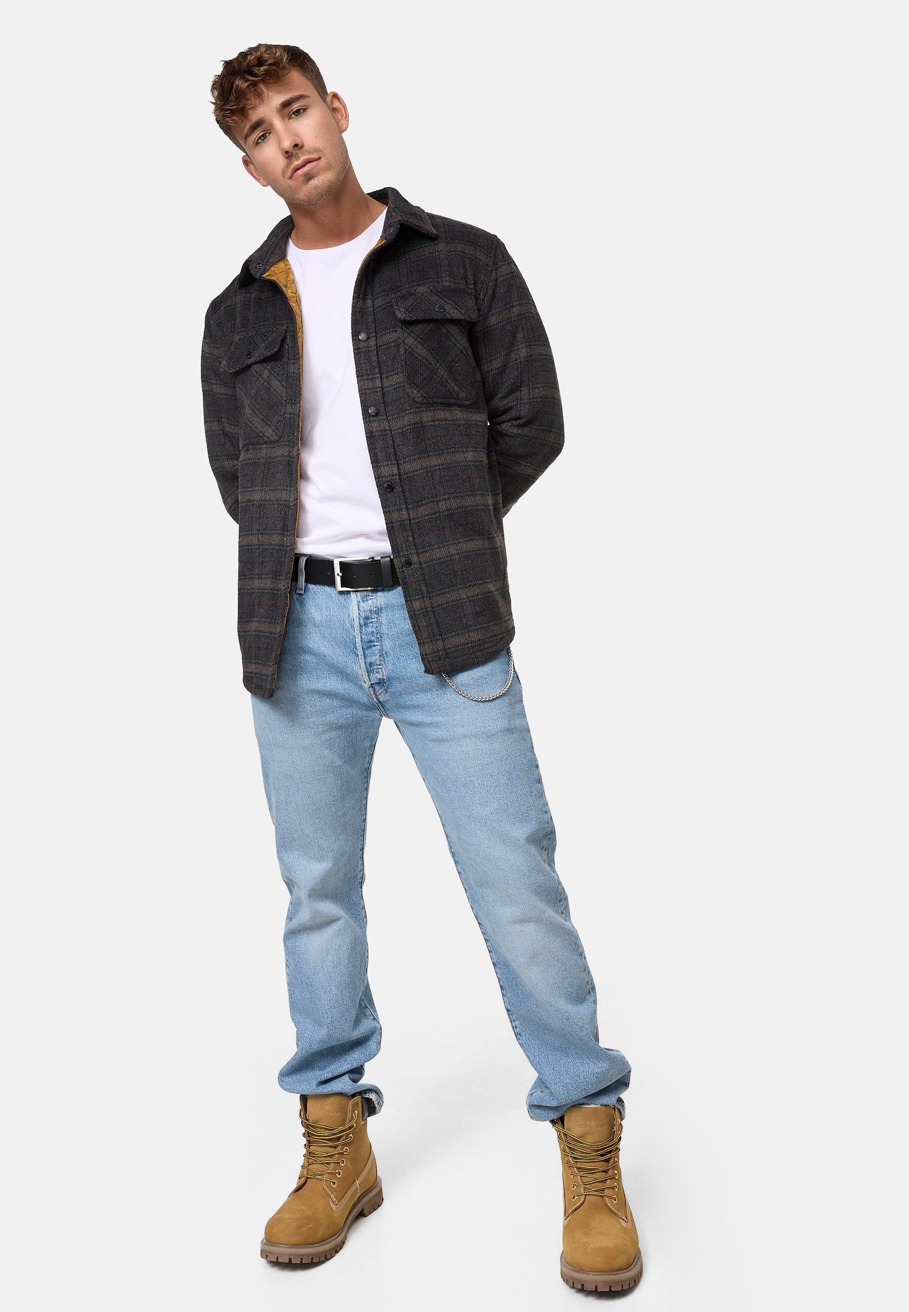 Indicode Hemdjacke Herren Henderson Übergangsjacke Herrenjacke