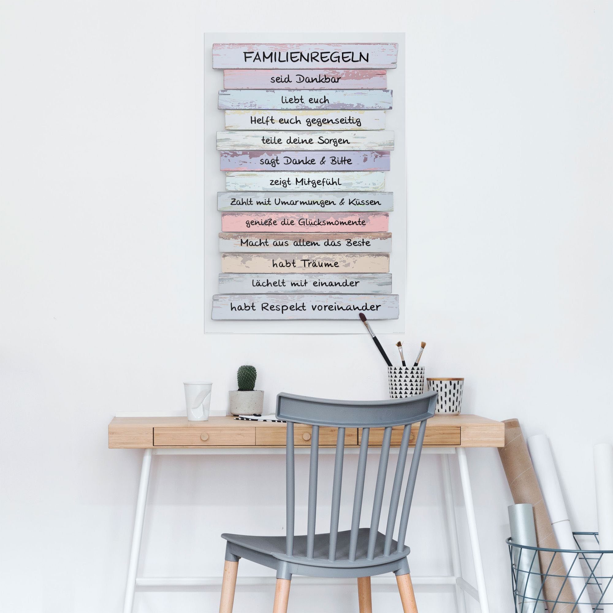 Reinders! Poster »Familienregeln«, (1 Stück)-HomeTrends