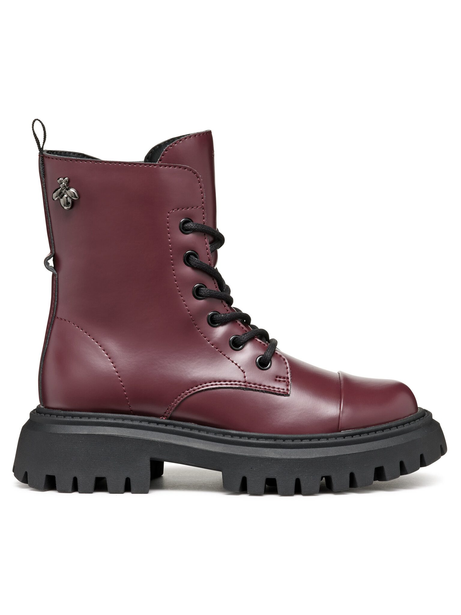 Geox Geox Stiefel J Maquinnens Girl J46M6B 000CN C7357 S Dunkelrot Stiefel