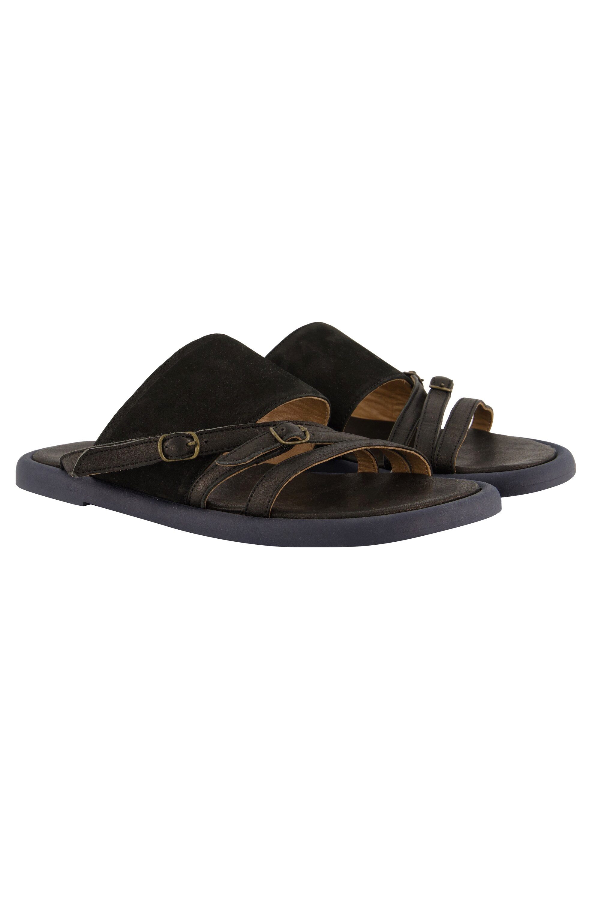 Ulla Popken Leder-Sandalen Ledermix Weite H Sandalette