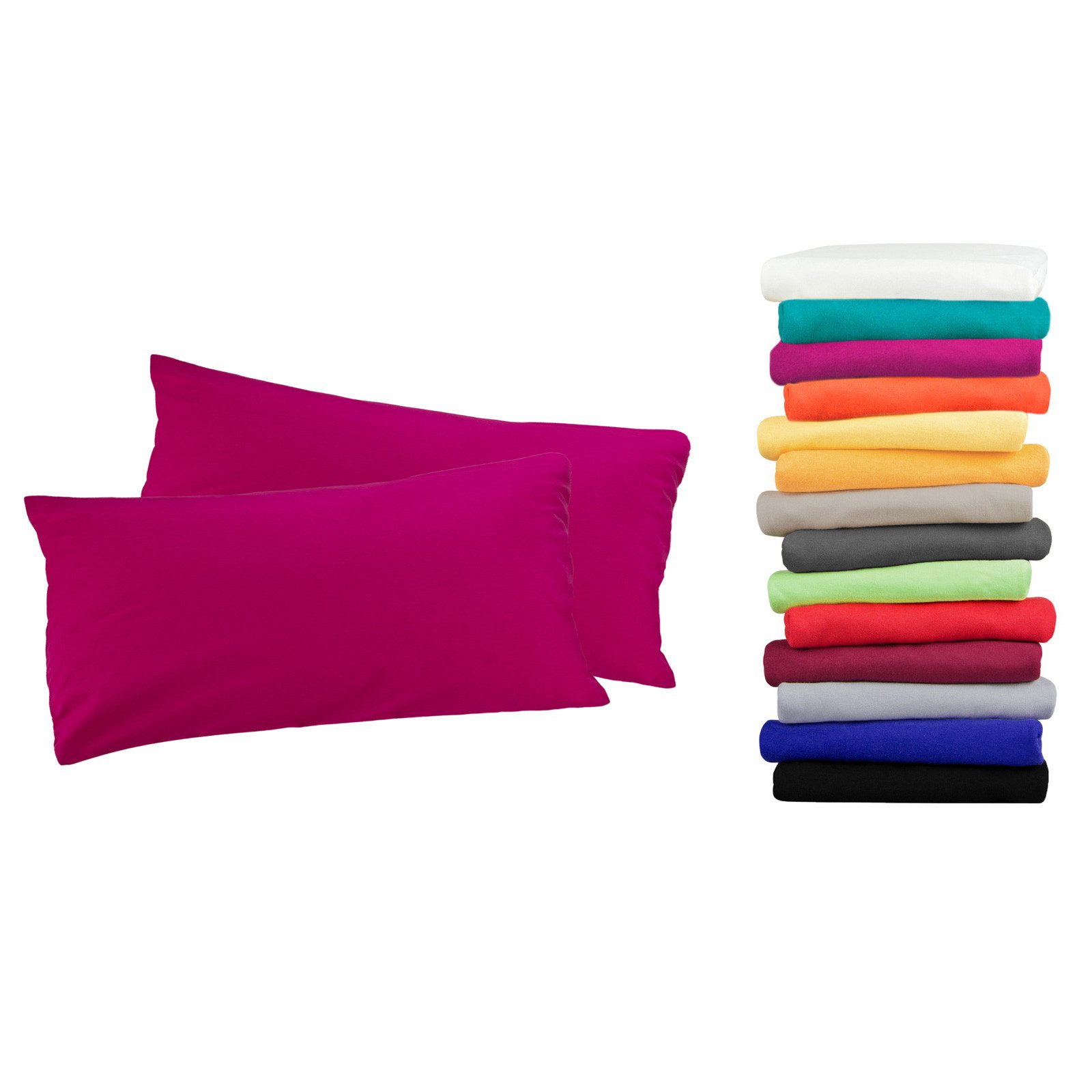 MOON Heimtextilien Kissenbezug / Seitenschläferkissenbezug 2er Pack MOON-Lu günstig online kaufen