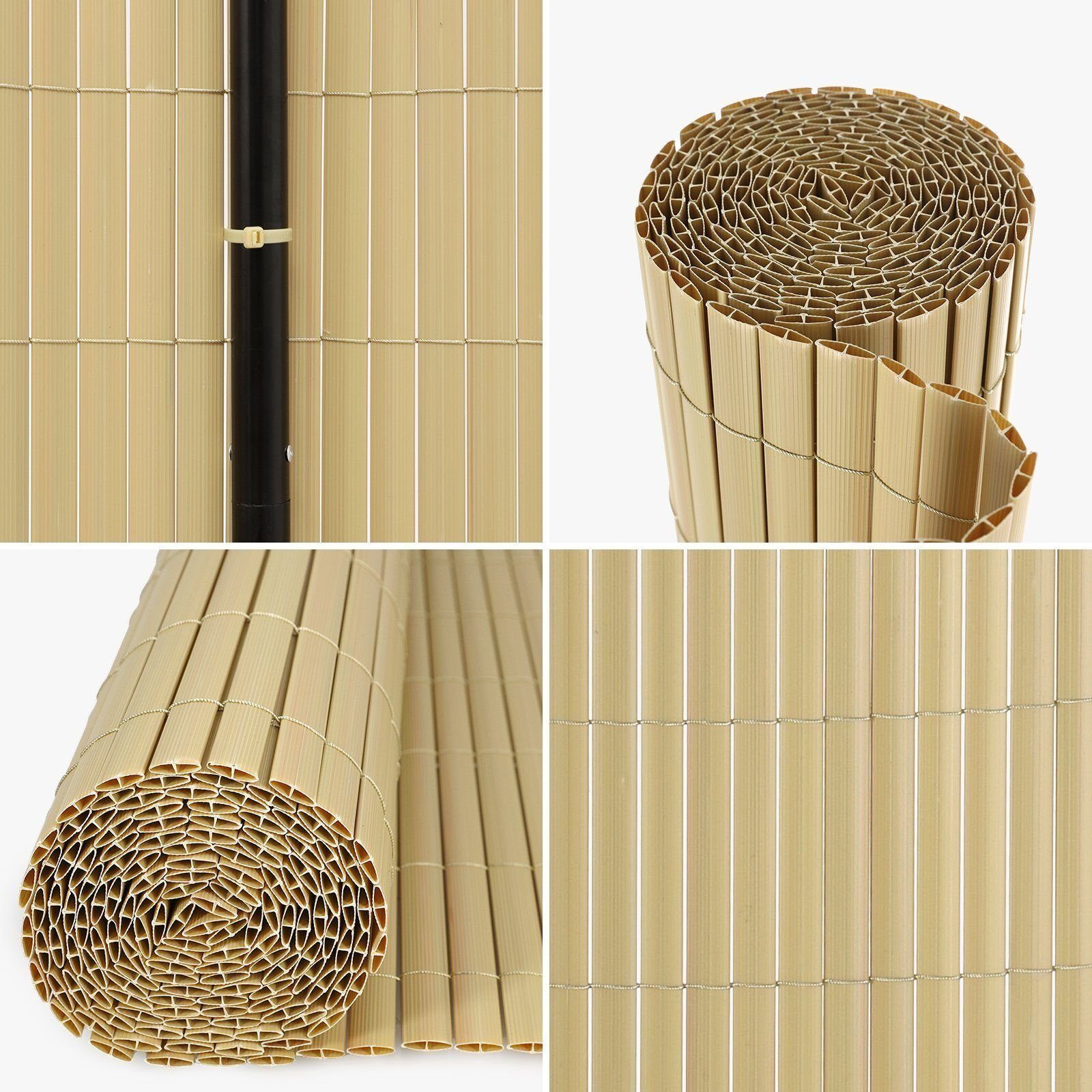 Femor Sichtschutzzaunmatten Sichtschutzmatte Sichtschutzzaun Balkon Sichtschutz Windschutz, (mit Kabelbindern), langlebig, witterungsbeständig, pflegeleicht, UV-beständig