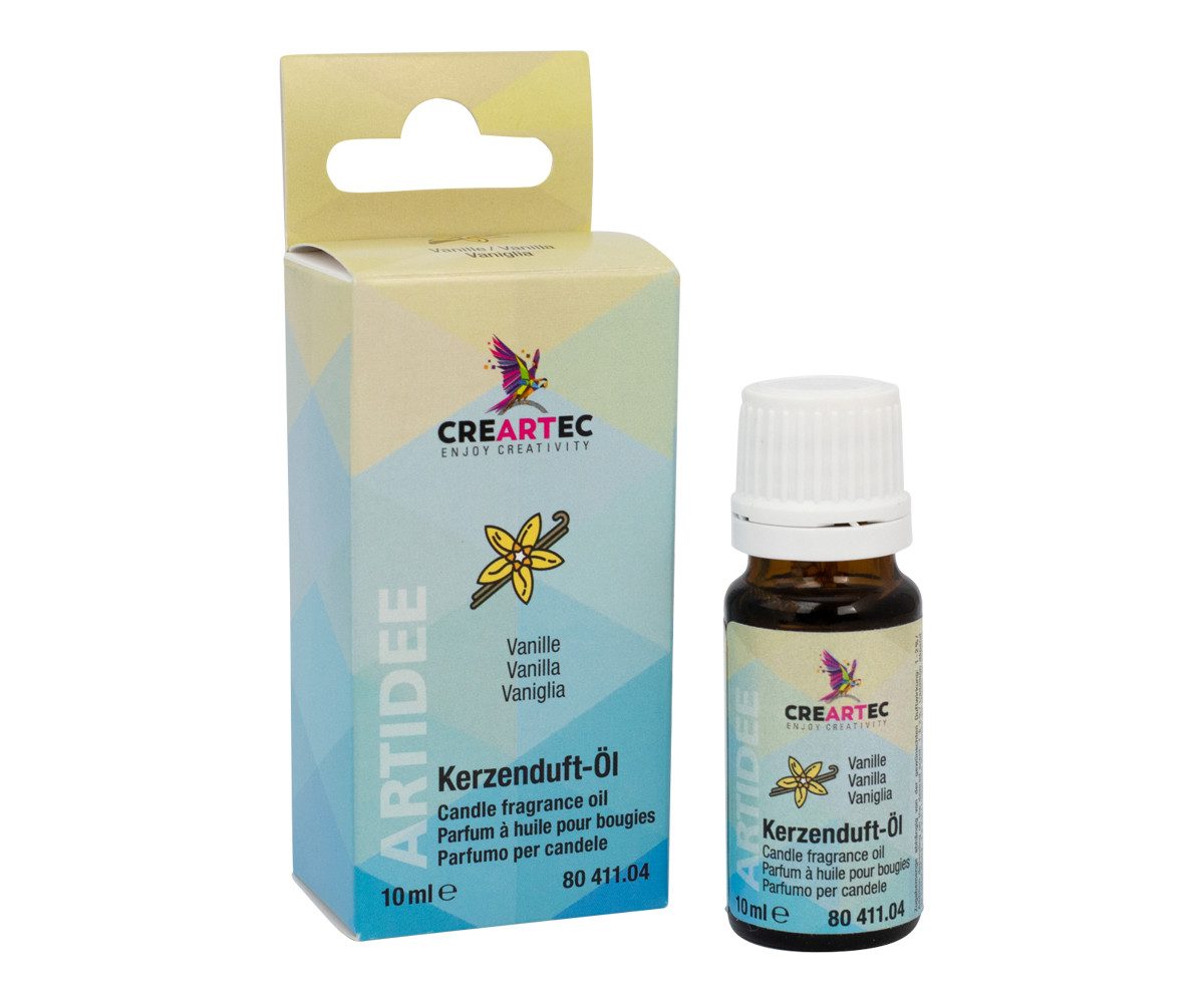 CREARTEC Duftöl Kerzenduft-Öl - Vanille - 10 ml - Aroma für entspannte Momente, zur individuellen Kerzenherstellung - Made in Germany