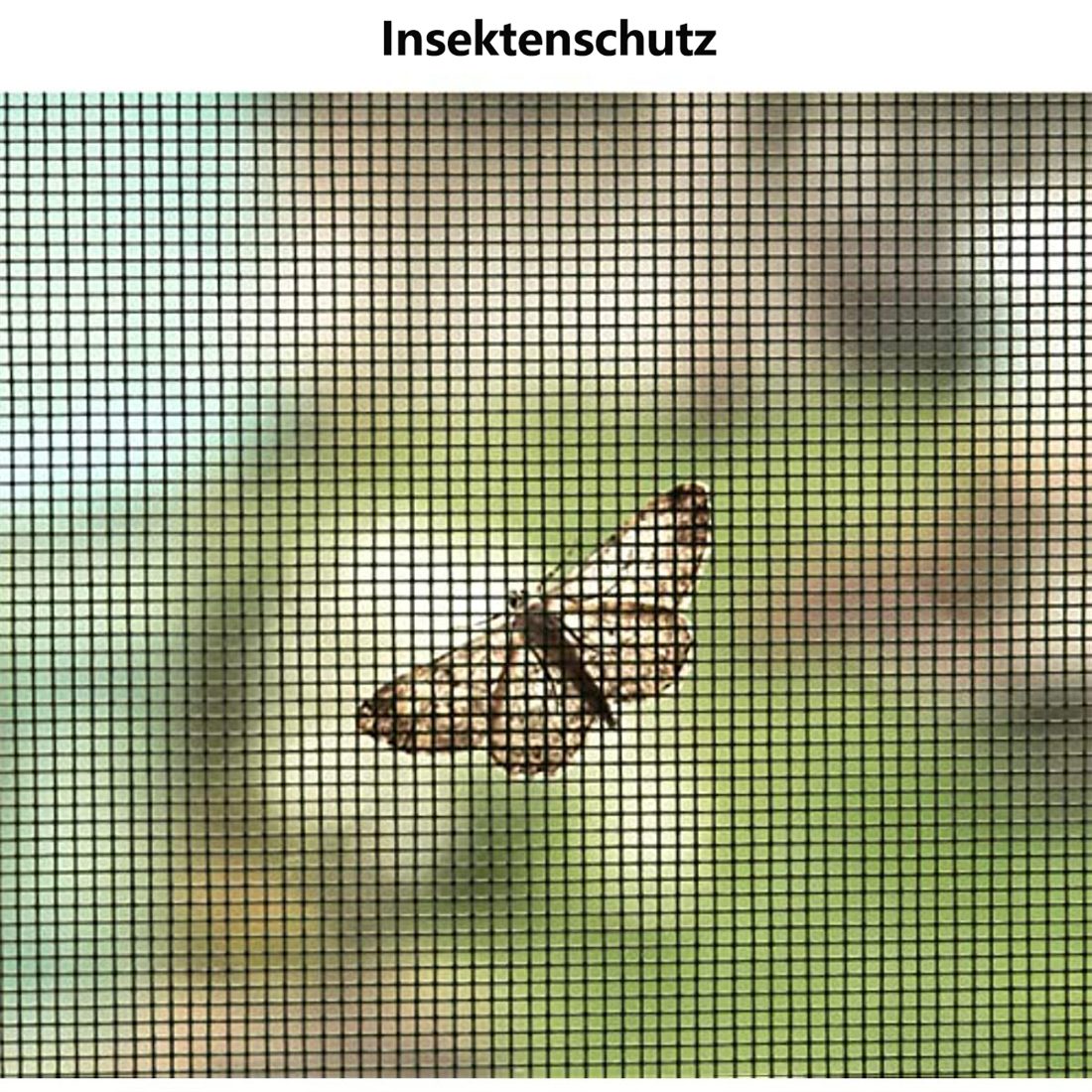 Türvorhang Bohren Insektenschutz ohne YOOdy~ Magnet Fliegengitter Insektenschutz-Tür Tür Schwarz