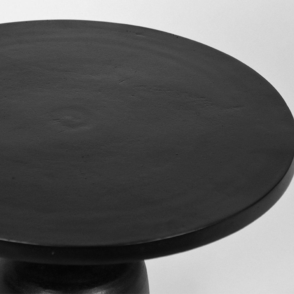 Metall Schwarz RINGO-Living Beistelltisch 570x400mm, Möbel Beistelltisch aus in Keola