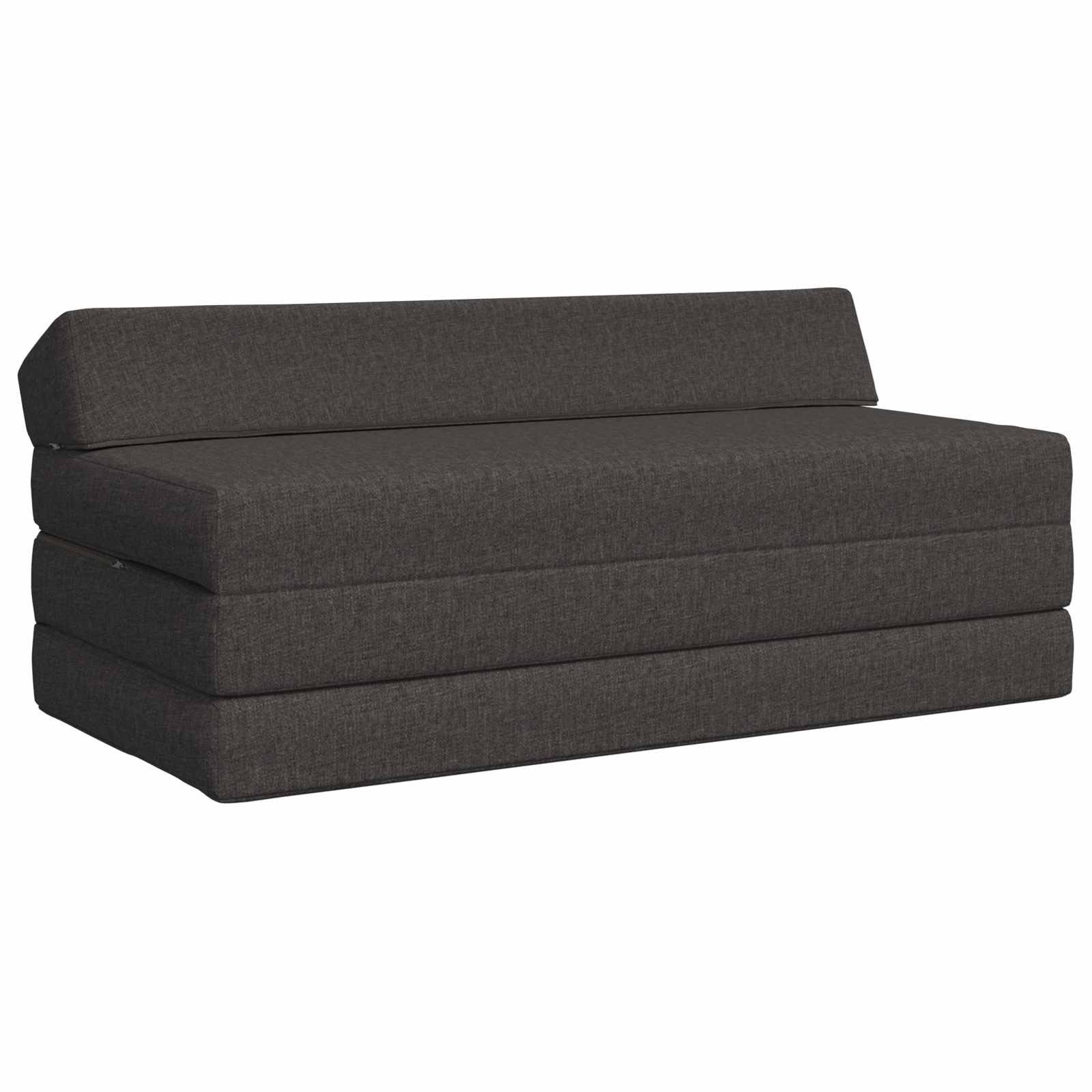 vidaXL Bett Klappsofa Bett Dunkelgrau 120 x 60 x 49 cm Stoff (1-tlg)