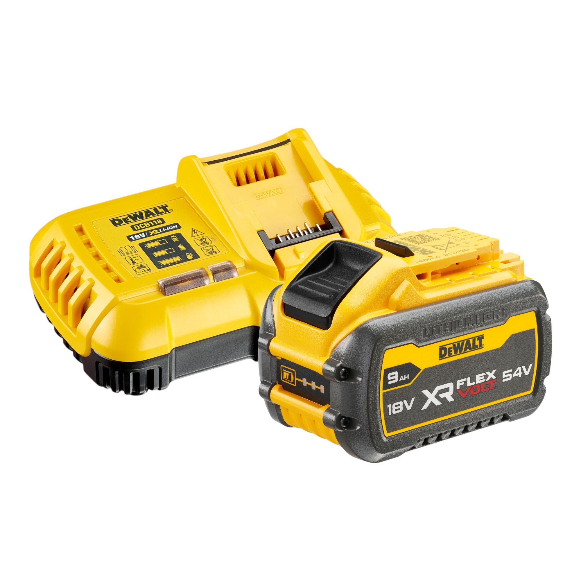 DeWalt Akku-Kettensäge DCMCS 575 X1 Akku Kettensäge 54 V FlexVolt 50 cm Brushless + 1x Akku