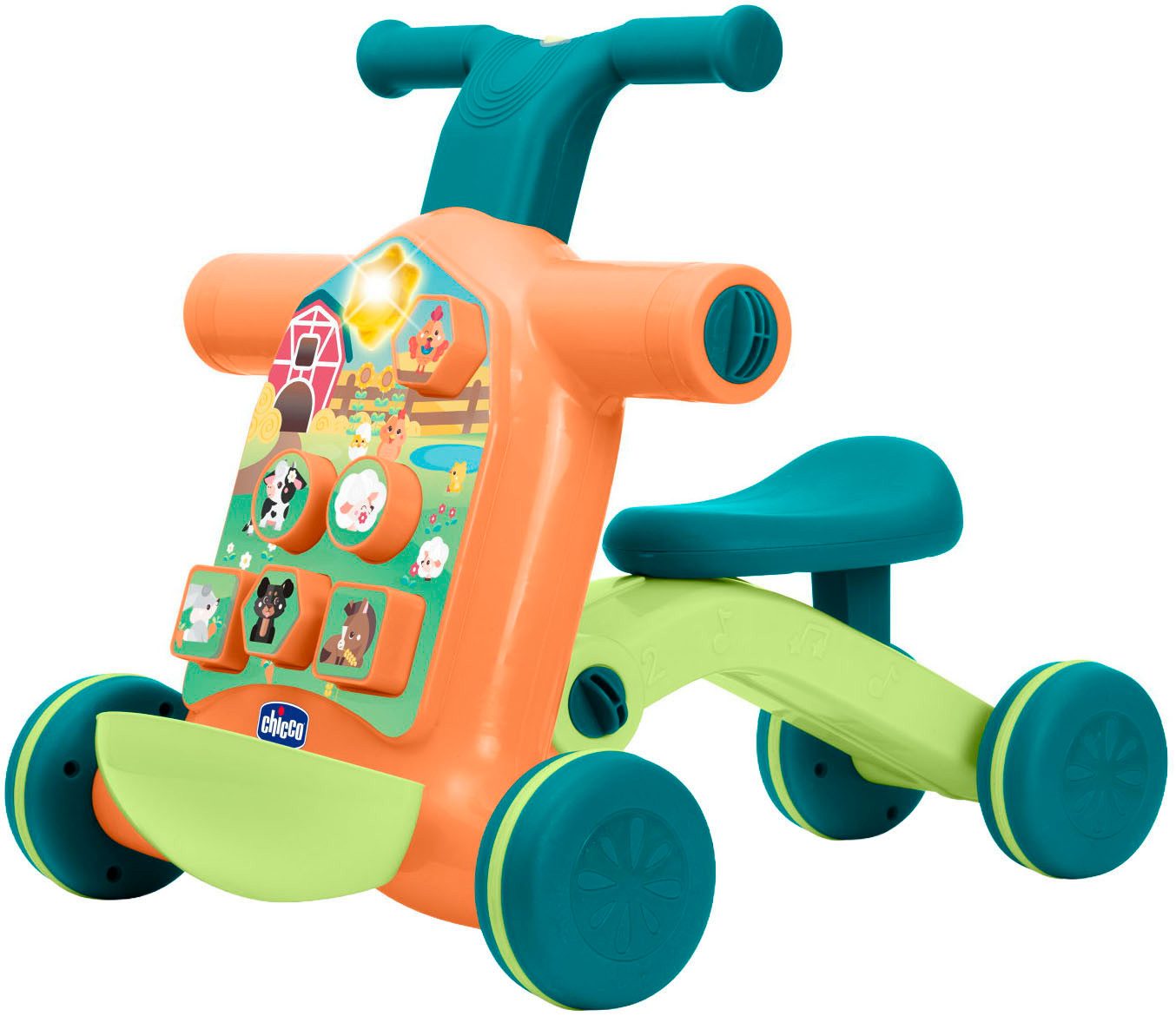 Chicco Lauflernhilfe 4in1 Spiel- und Lauflernhilfe, mit Sound