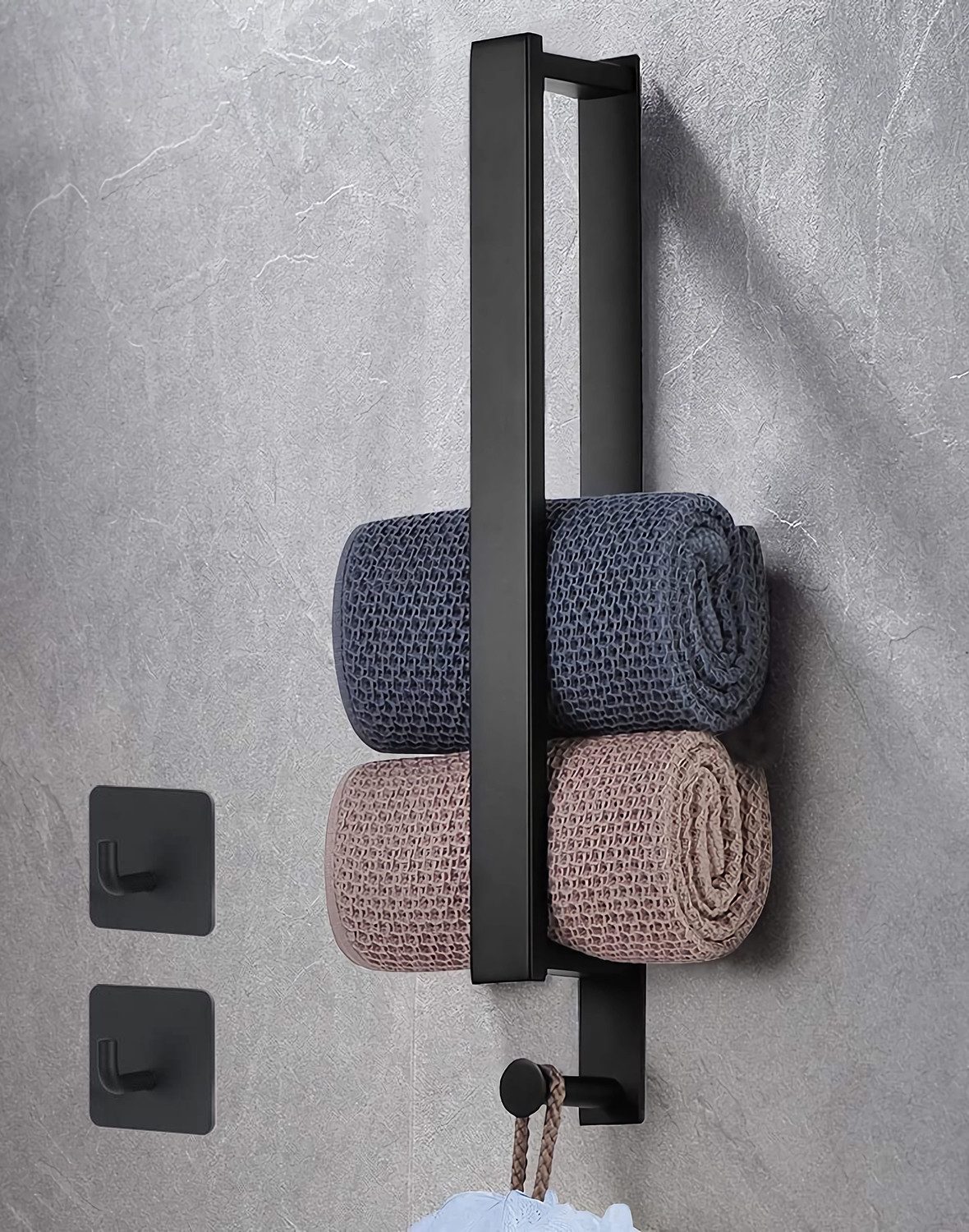 Refined Living Handtuchstange Ohne Bohren Handtuchhalter günstig online kaufen