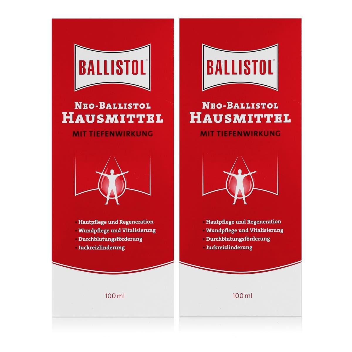 Ballistol Massageöl Ballistol Neo-Hausmittel mit Tiefenwirkung 100ml (2er Pack)