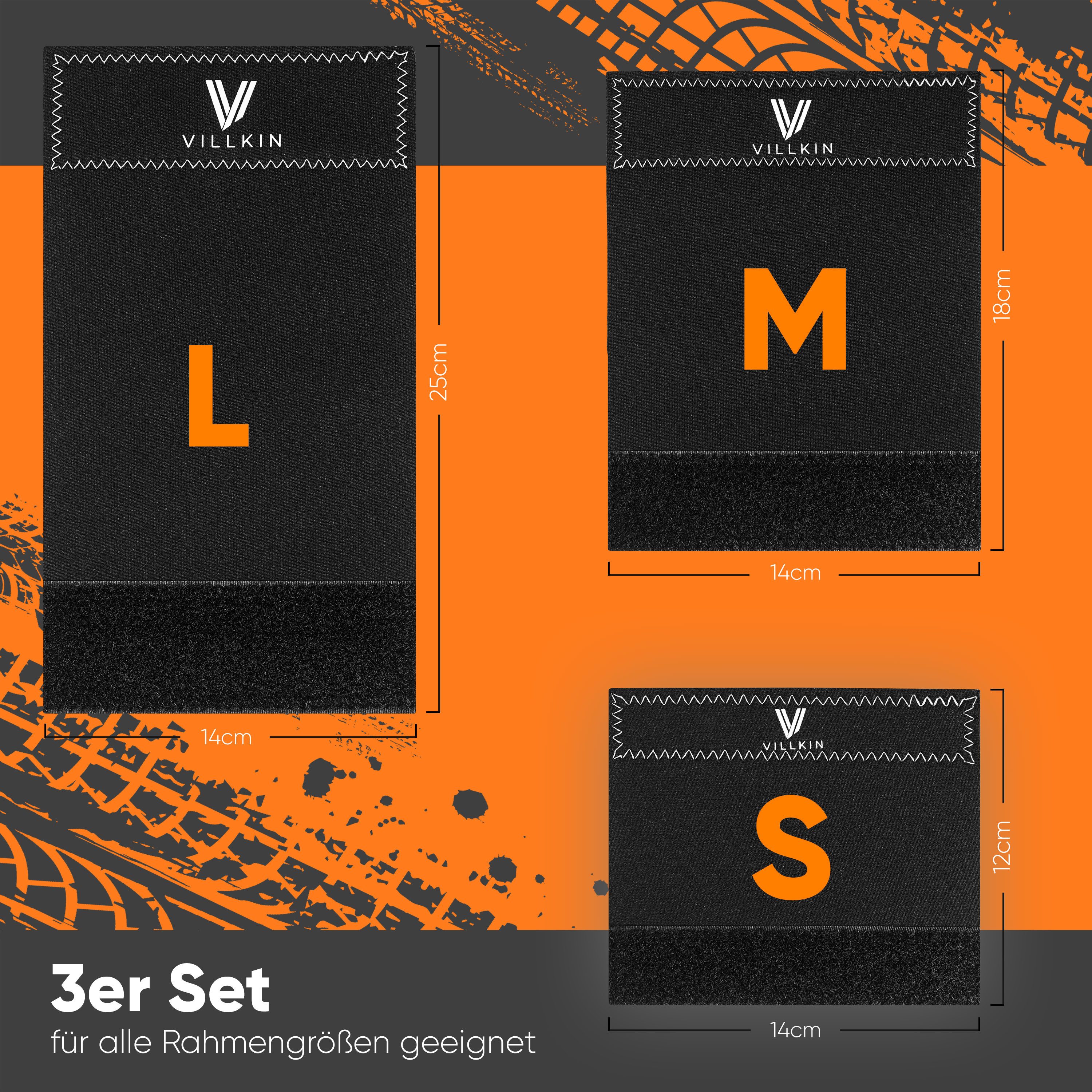 Villkin Fahrradrahmen Schutz, Rhamenschutzpolster, Transportschutz, Rhamenschutzhülle (3St), 3-er Set